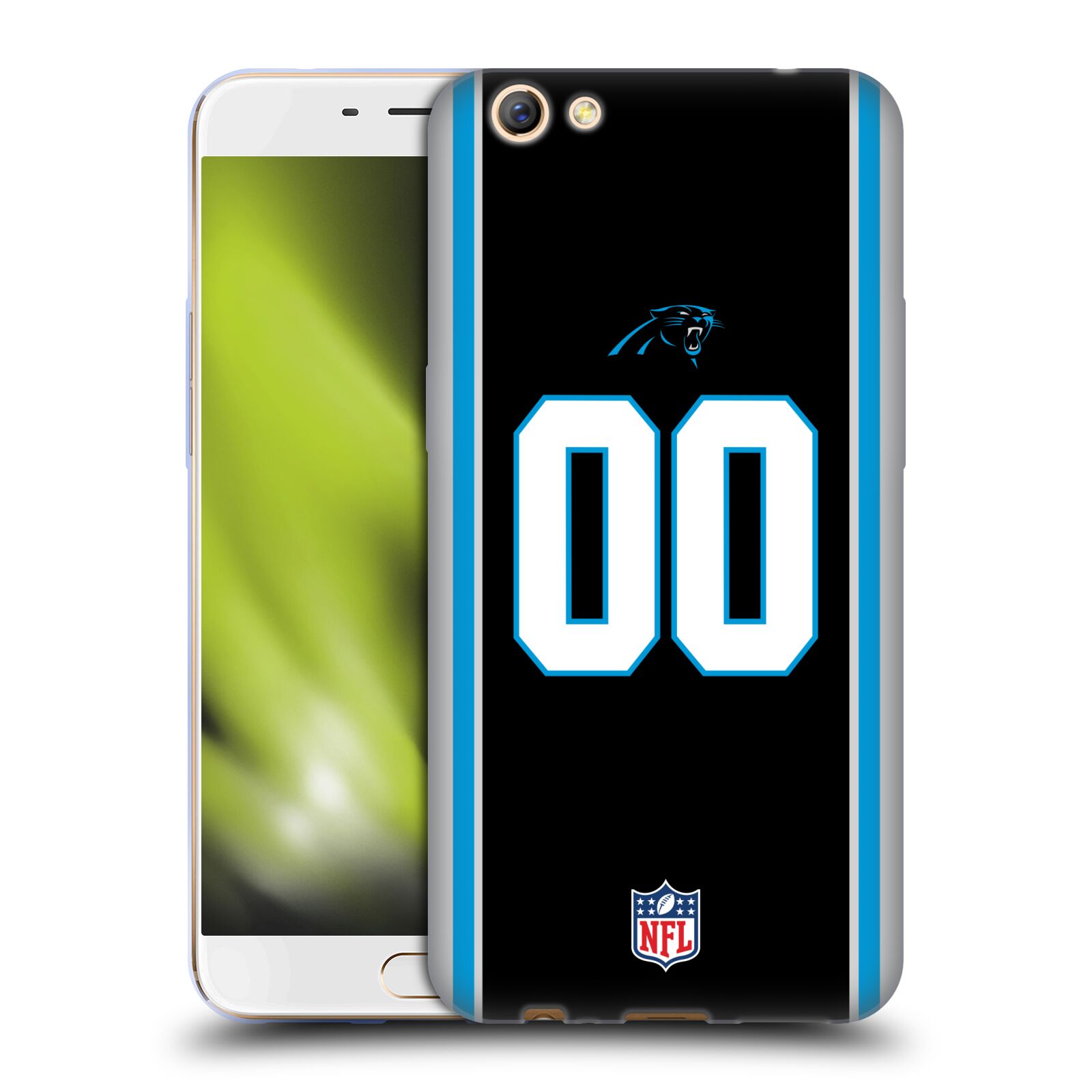 CUSTOM CUSTOMIZED PERSONALIZED NFL CAROLINA PANTHERS GEL CASE FOR OPPO PHONES