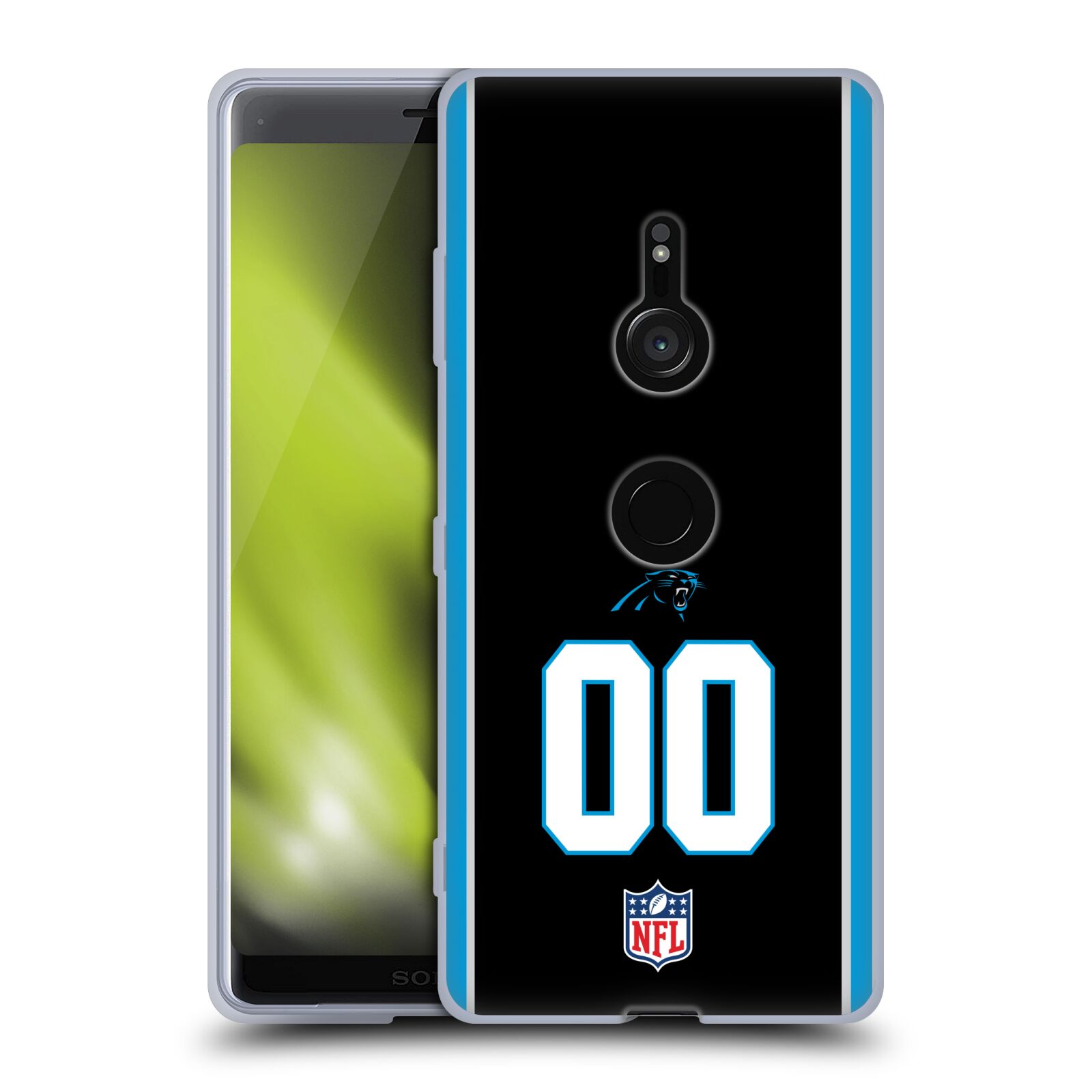 CUSTOM CUSTOMIZED PERSONALIZED NFL CAROLINA PANTHERS GEL CASE FOR SONY PHONES 1