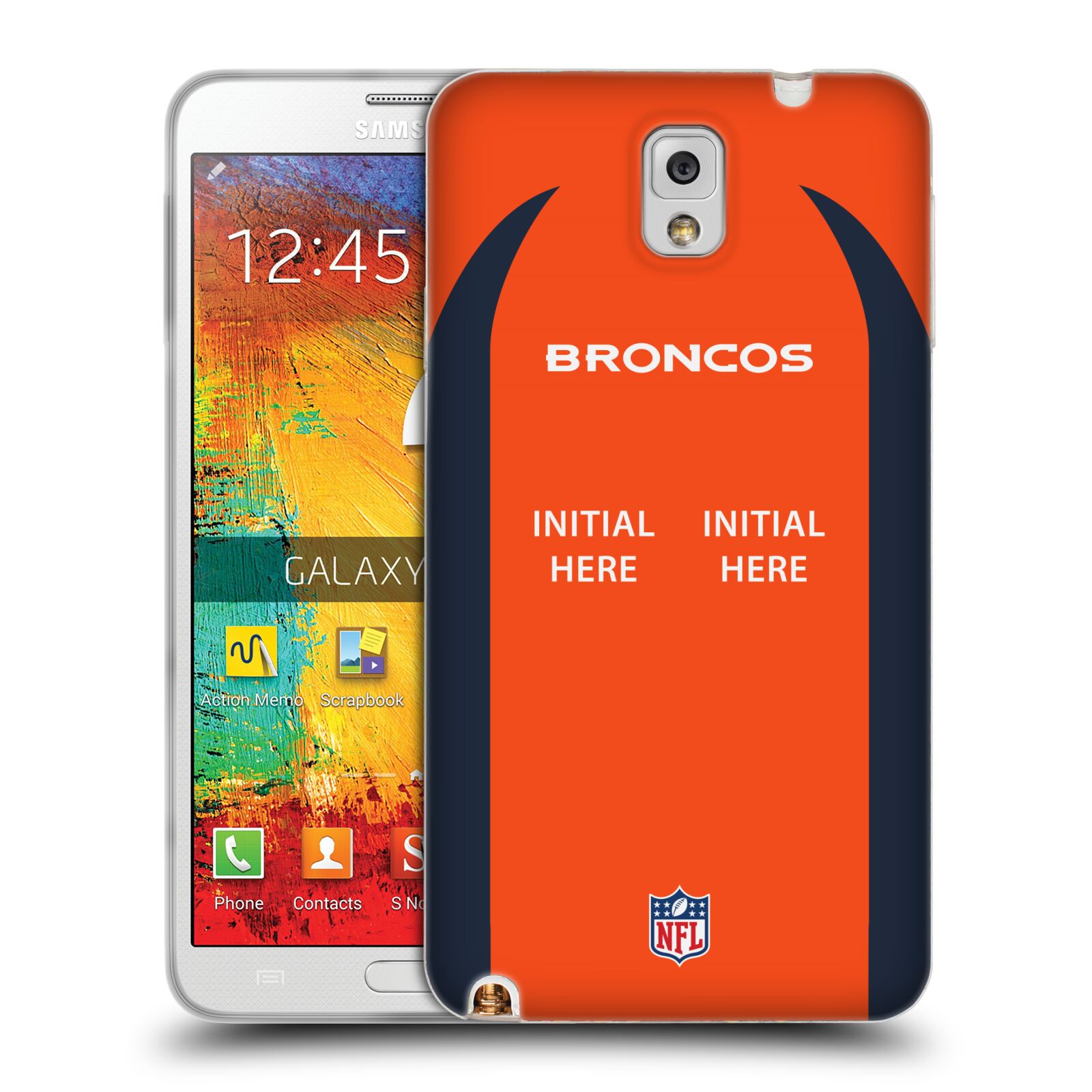 CUSTOM CUSTOMIZED PERSONALIZED NFL DENVER BRONCOS GEL CASE FOR SAMSUNG PHONES 2