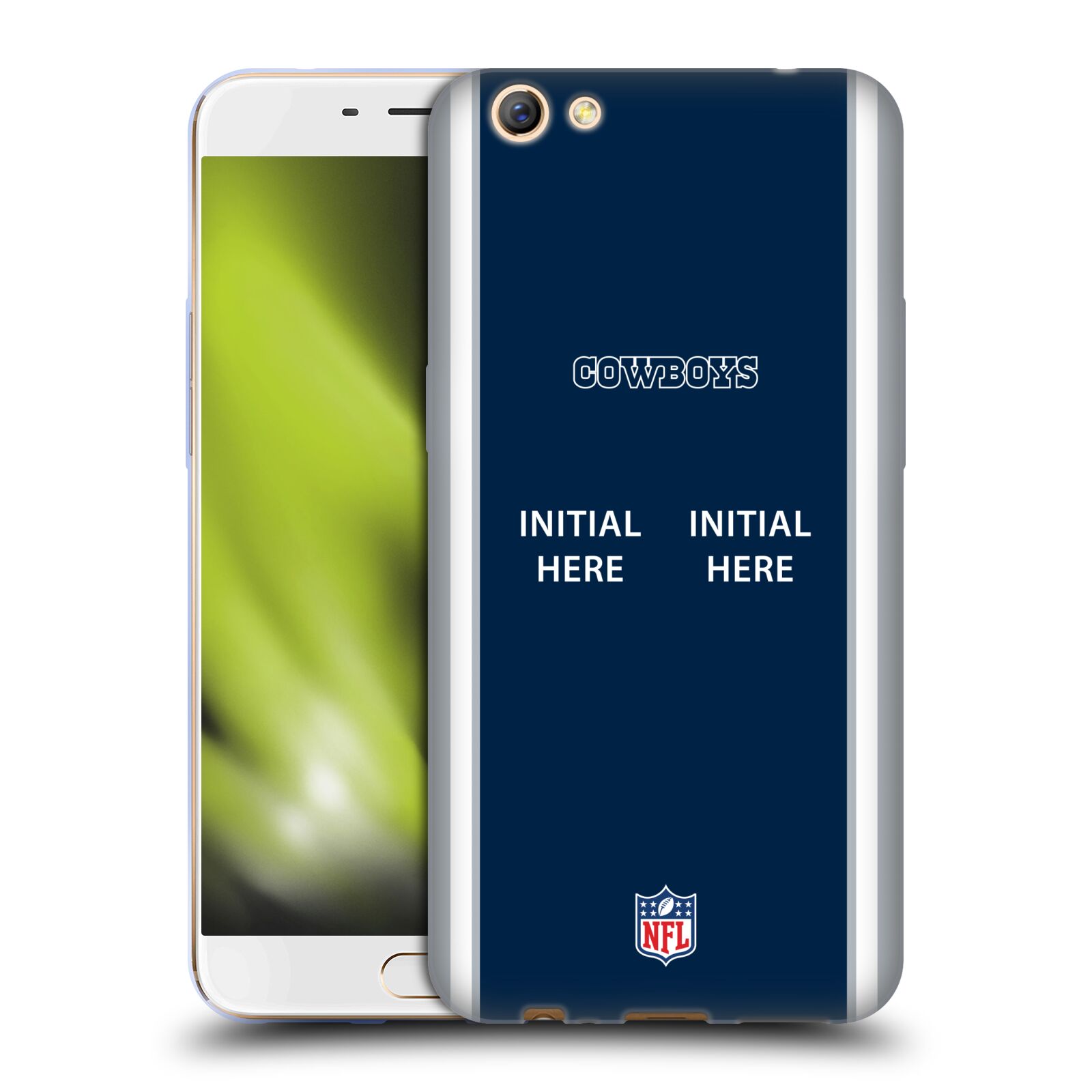 CUSTOM CUSTOMIZED PERSONALIZED NFL DALLAS COWBOYS SOFT GEL CASE FOR OPPO PHONES