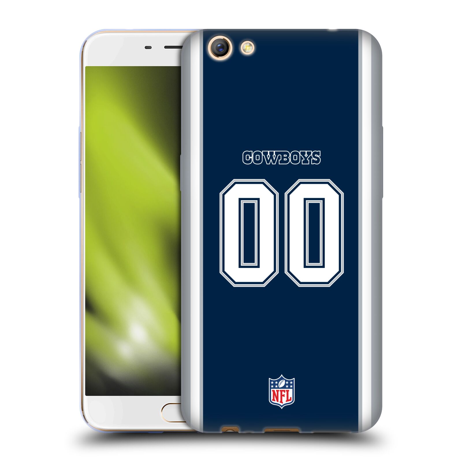 CUSTOM CUSTOMIZED PERSONALIZED NFL DALLAS COWBOYS SOFT GEL CASE FOR OPPO PHONES