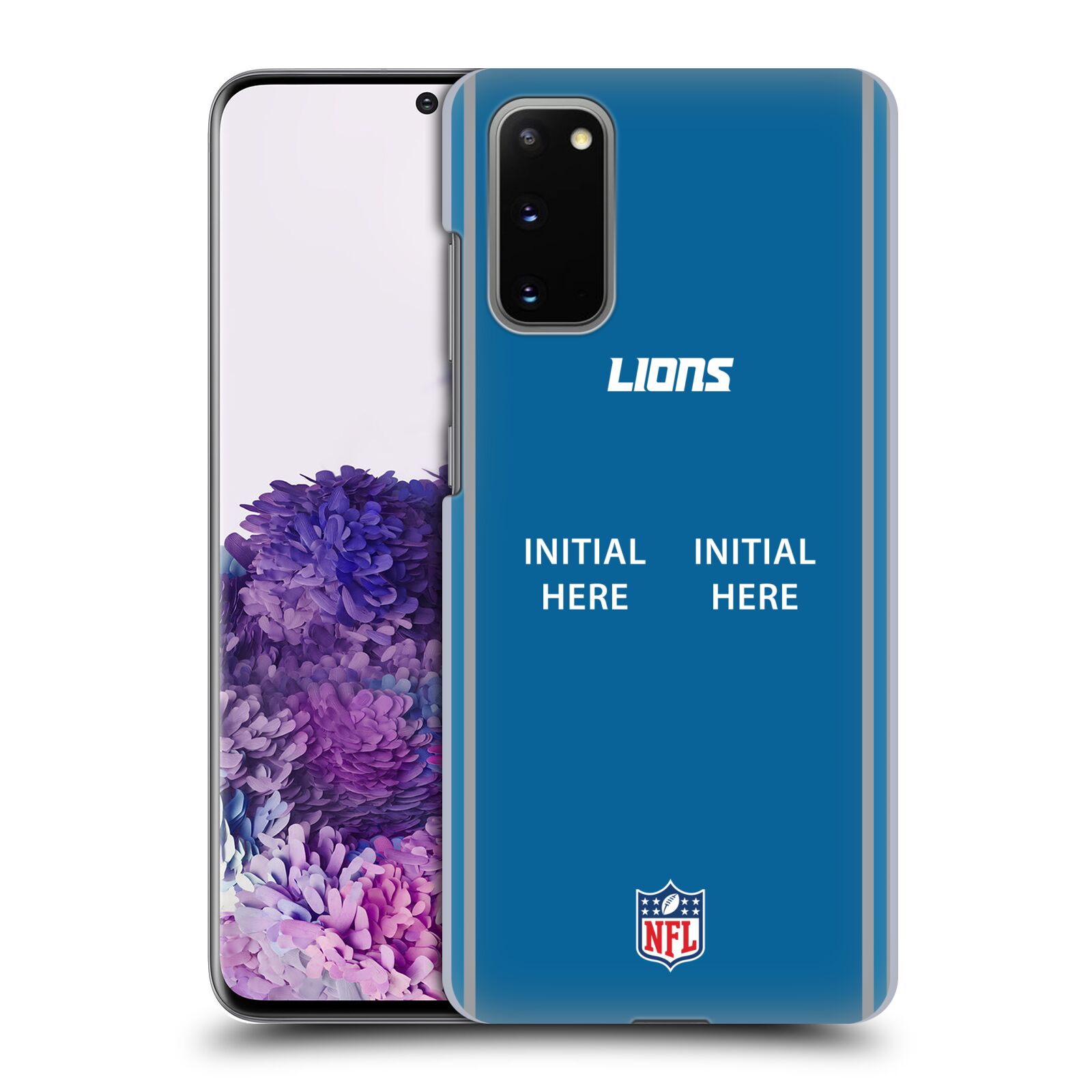 CUSTOM CUSTOMIZED PERSONALIZED NFL DETROIT LIONS BACK CASE FOR SAMSUNG PHONES 1