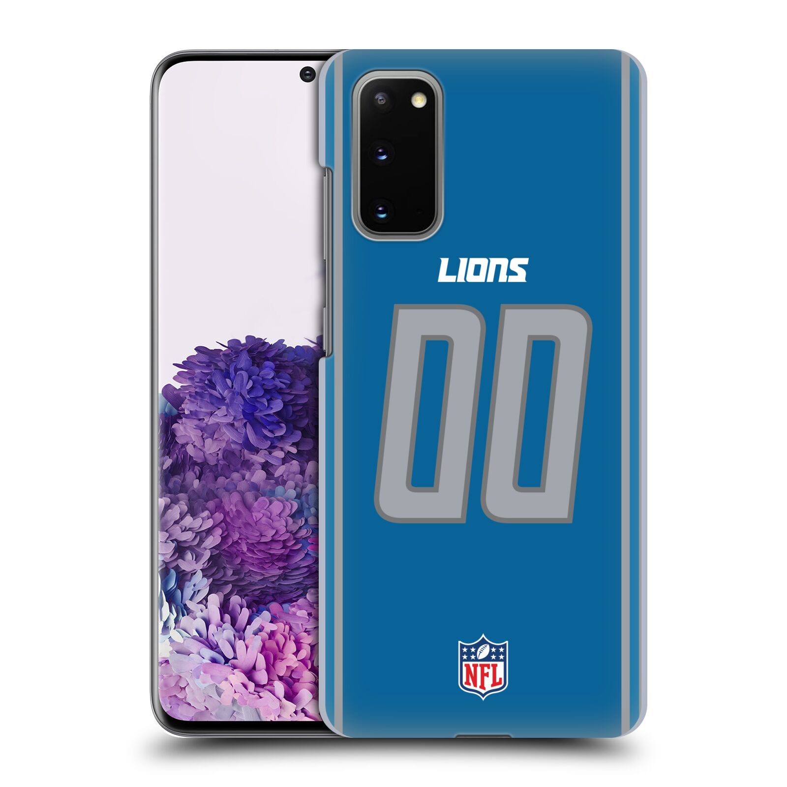 CUSTOM CUSTOMIZED PERSONALIZED NFL DETROIT LIONS BACK CASE FOR SAMSUNG PHONES 1