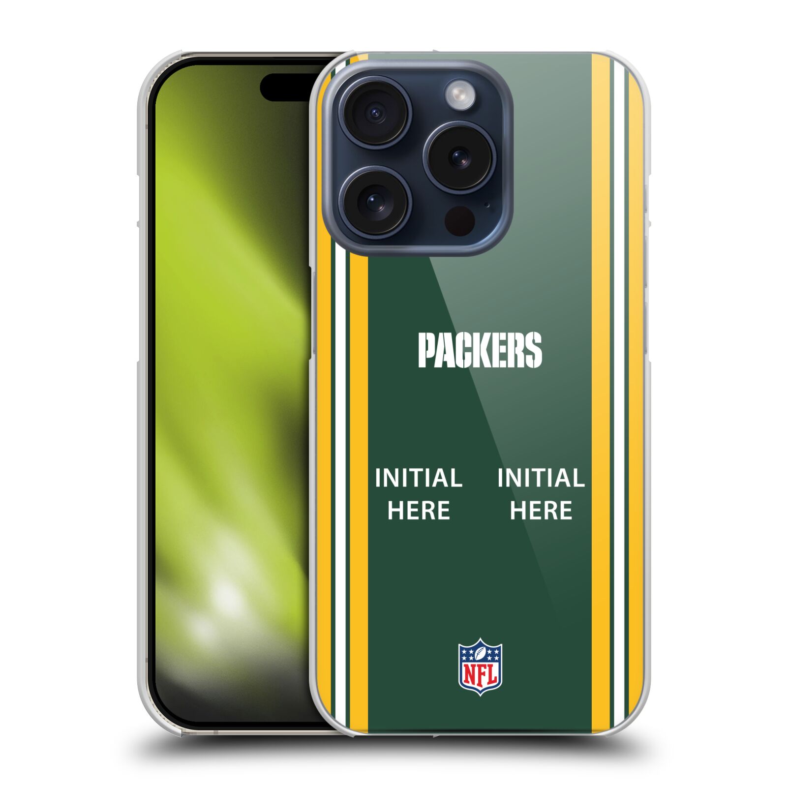 CUSTOM PERSONALIZED NFL GREEN BAY PACKERS HARD BACK CASE FOR APPLE iPHONE PHONES