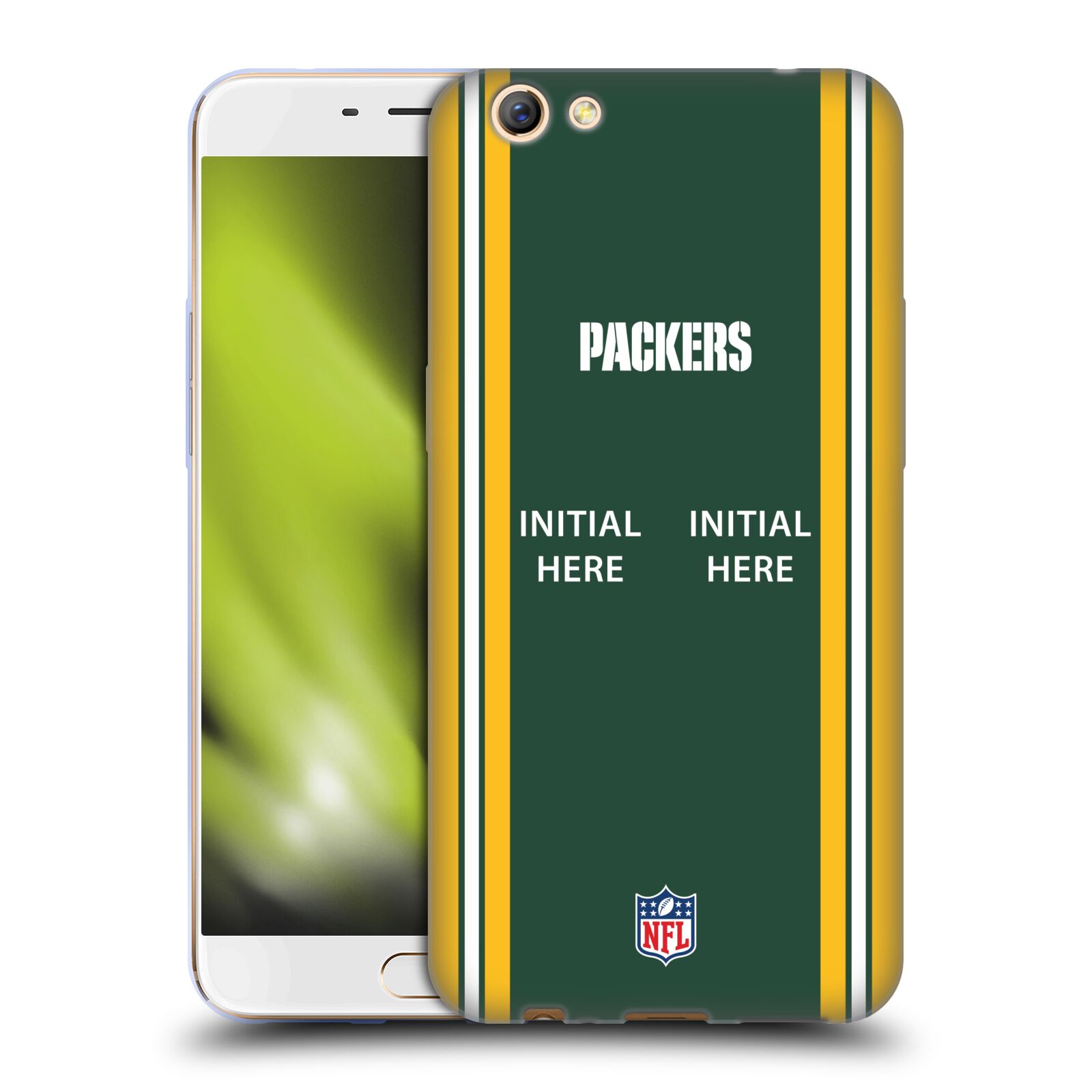 CUSTOM CUSTOMIZED PERSONALIZED NFL GREEN BAY PACKERS GEL CASE FOR OPPO PHONES