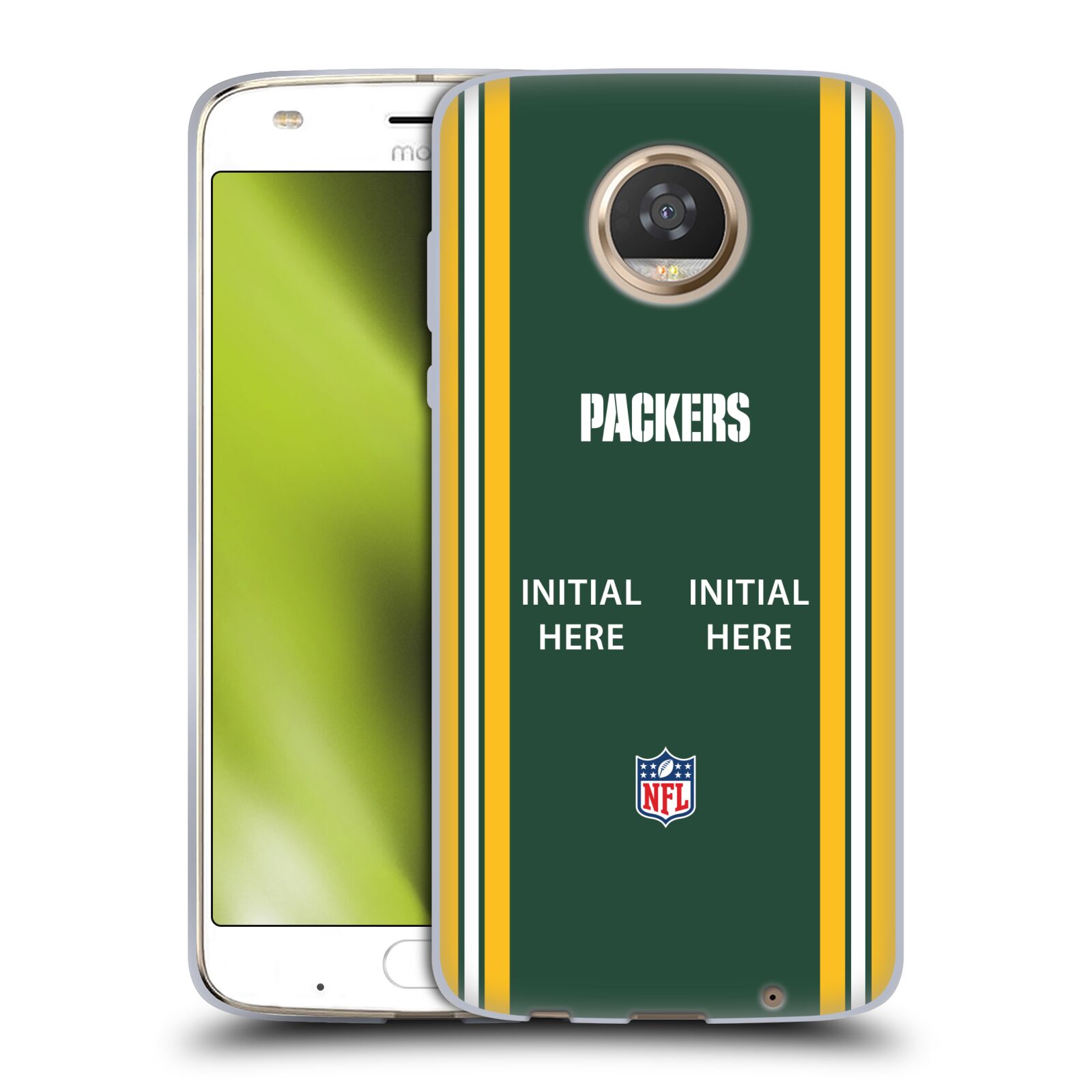 CUSTOM PERSONALIZED NFL GREEN BAY PACKERS SOFT GEL CASE FOR MOTOROLA PHONES