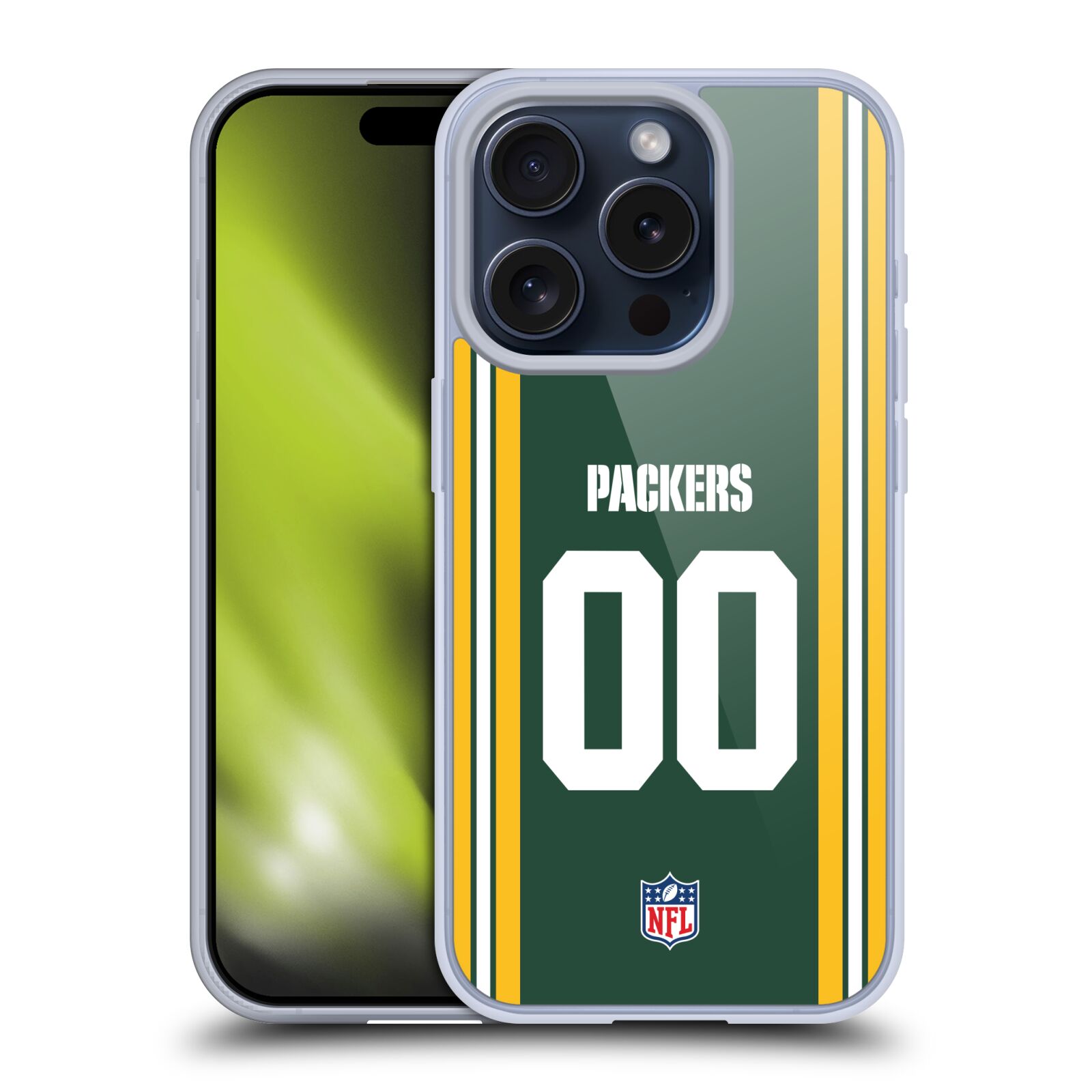 CUSTOM PERSONALIZED NFL GREEN BAY PACKERS SOFT GEL CASE FOR APPLE iPHONE PHONES