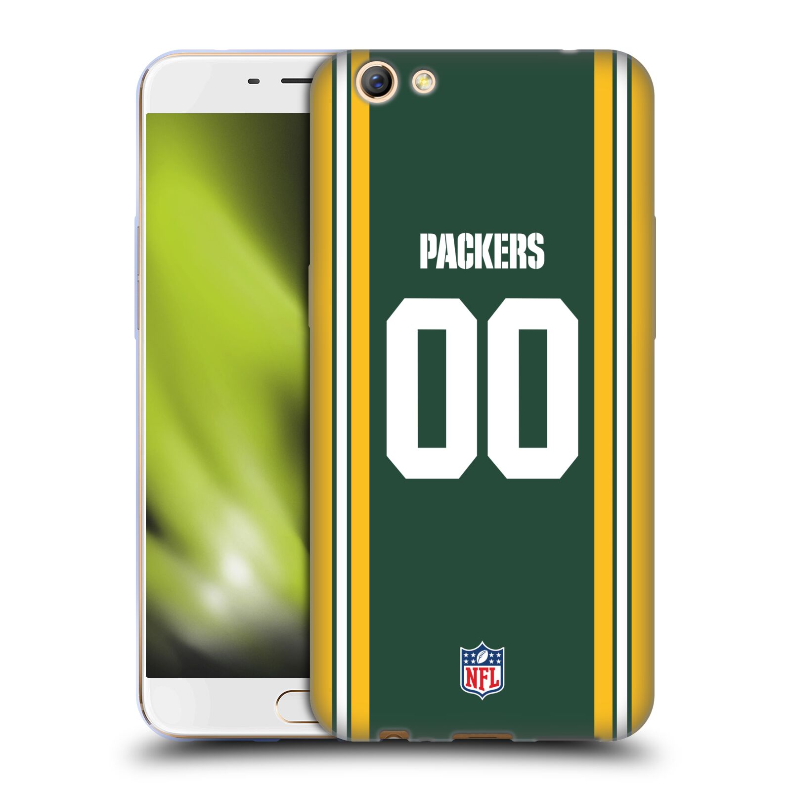 CUSTOM CUSTOMIZED PERSONALIZED NFL GREEN BAY PACKERS GEL CASE FOR OPPO PHONES