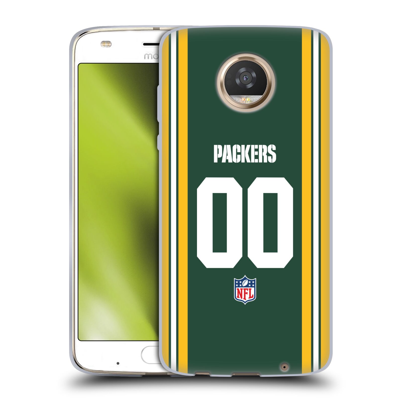 CUSTOM PERSONALIZED NFL GREEN BAY PACKERS SOFT GEL CASE FOR MOTOROLA PHONES