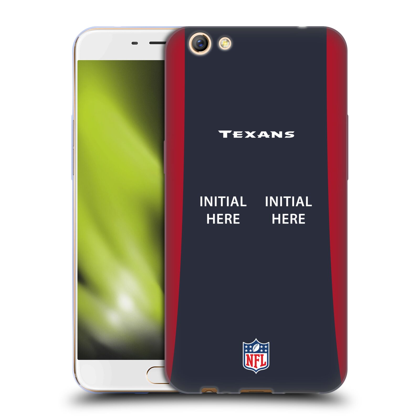 CUSTOM CUSTOMIZED PERSONALIZED NFL HOUSTON TEXANS SOFT GEL CASE FOR OPPO PHONES