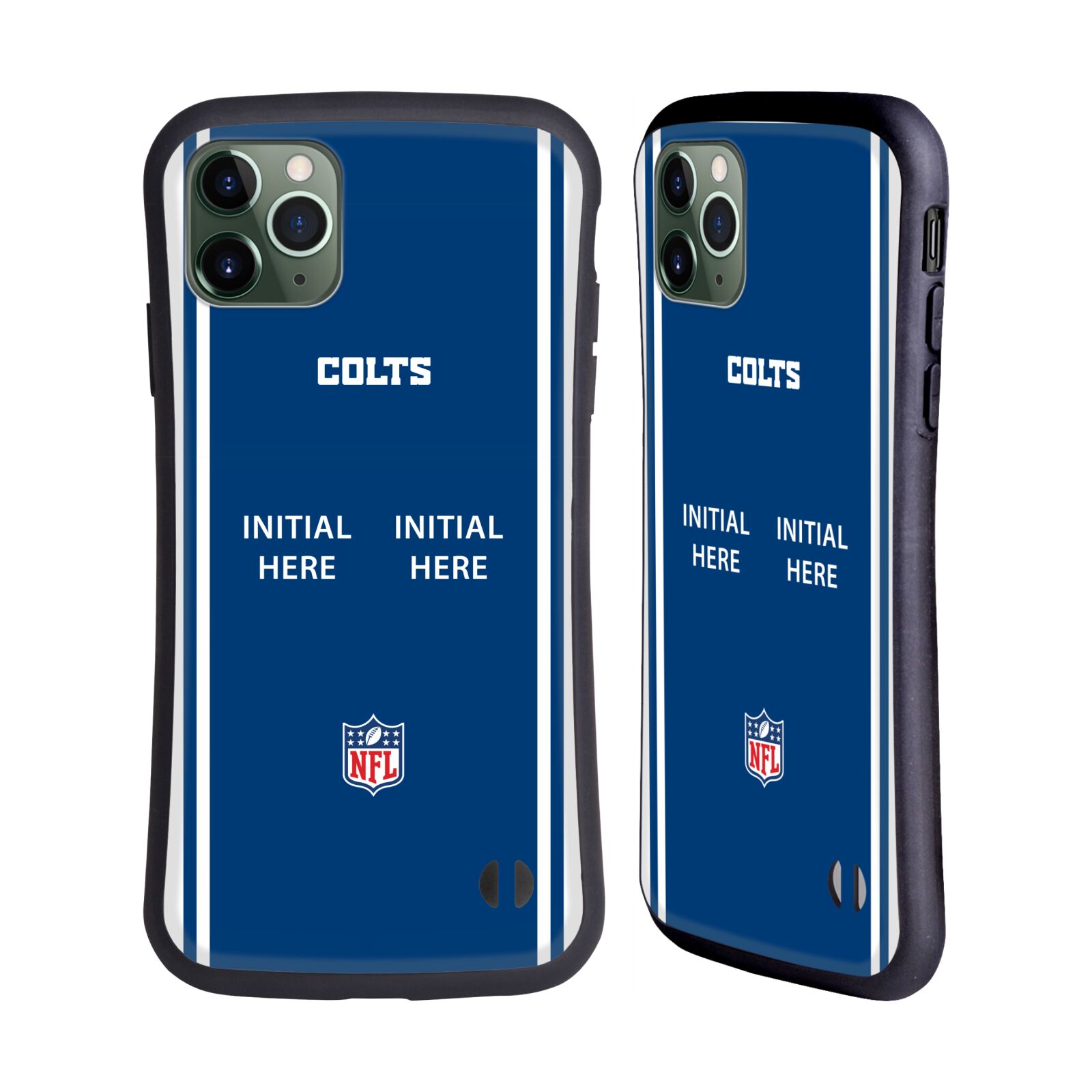 PERSONALISED NFL INDIANAPOLIS COLTS HYBRID CASE FOR APPLE iPHONES PHONES - Picture 8 of 9