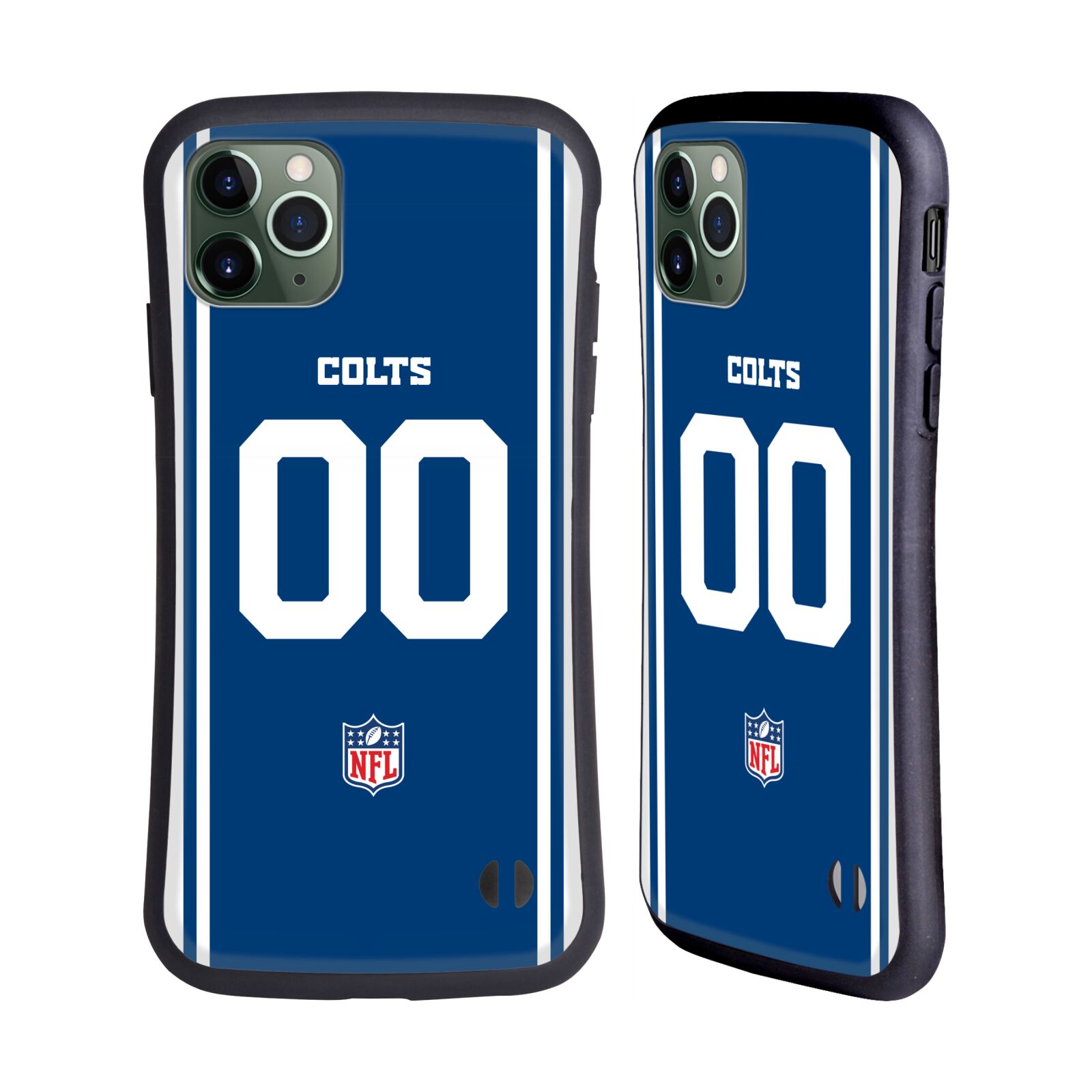 PERSONALISED NFL INDIANAPOLIS COLTS HYBRID CASE FOR APPLE iPHONES PHONES - Picture 9 of 9