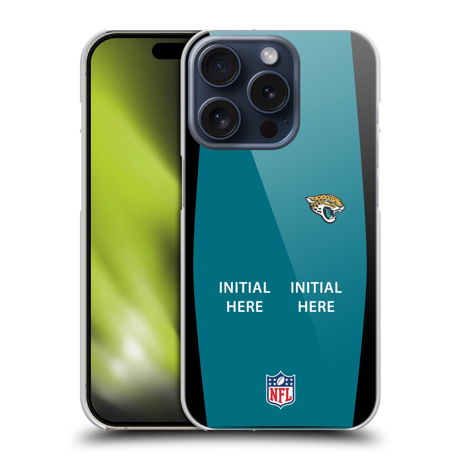 CUSTOM PERSONALIZED NFL JACKSONVILLE JAGUARS BACK CASE FOR APPLE iPHONE PHONES