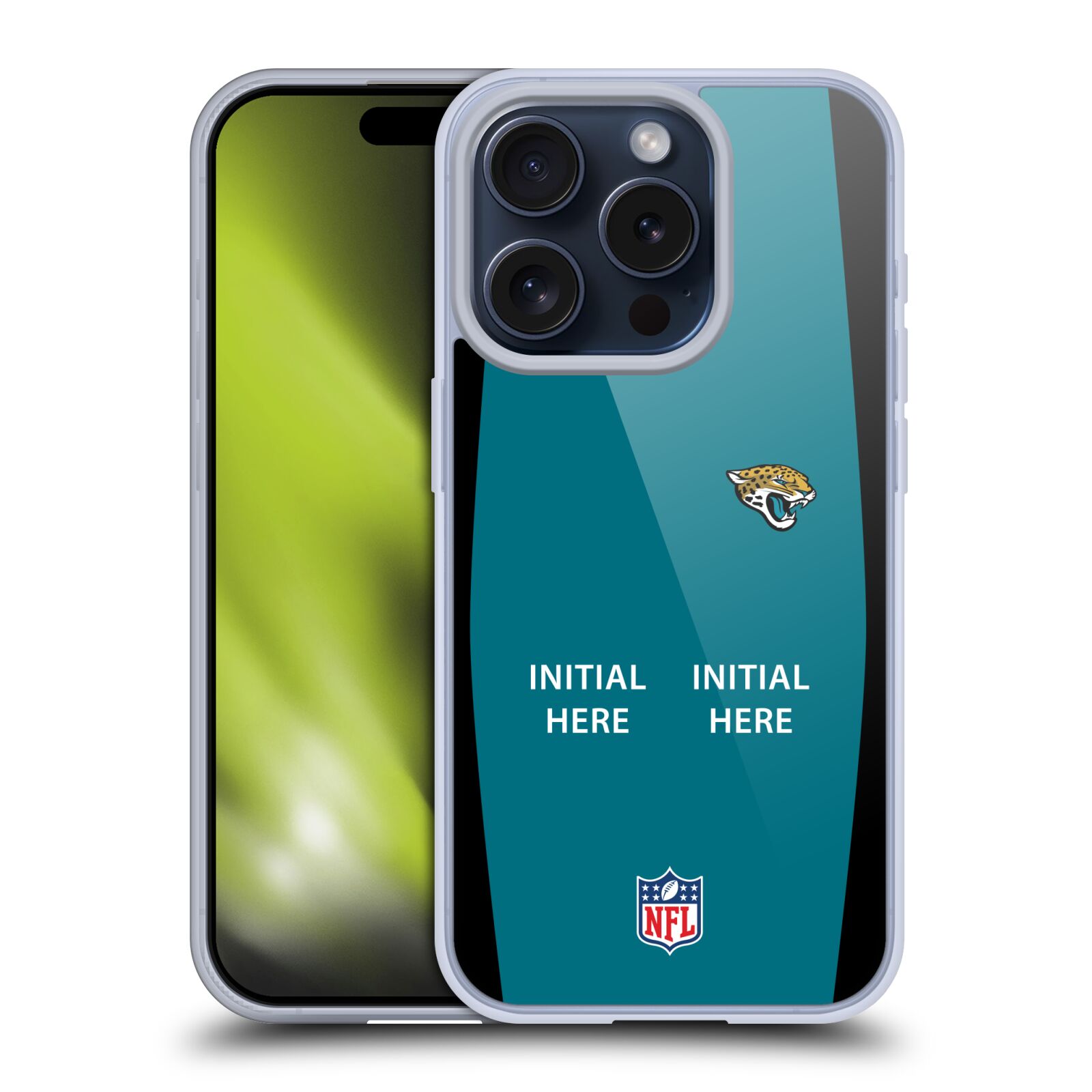 CUSTOM PERSONALIZED NFL JACKSONVILLE JAGUARS GEL CASE FOR APPLE iPHONE PHONES