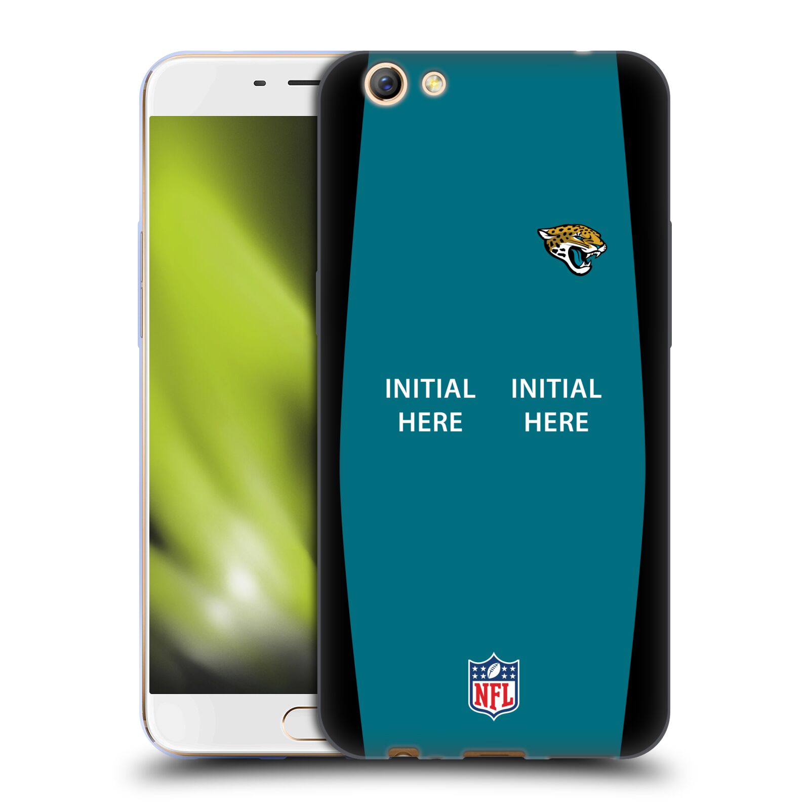 CUSTOM CUSTOMIZED PERSONALIZED NFL JACKSONVILLE JAGUARS GEL CASE FOR OPPO PHONES