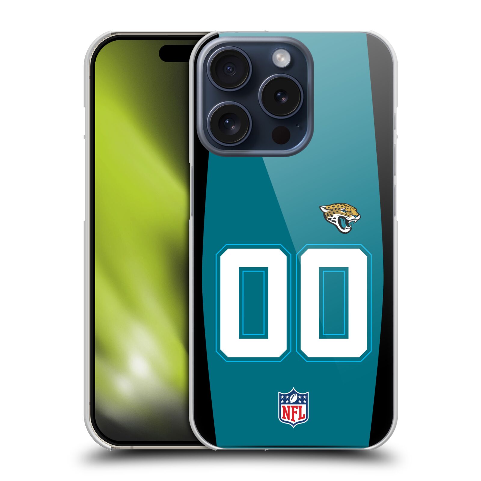 CUSTOM PERSONALIZED NFL JACKSONVILLE JAGUARS BACK CASE FOR APPLE iPHONE PHONES