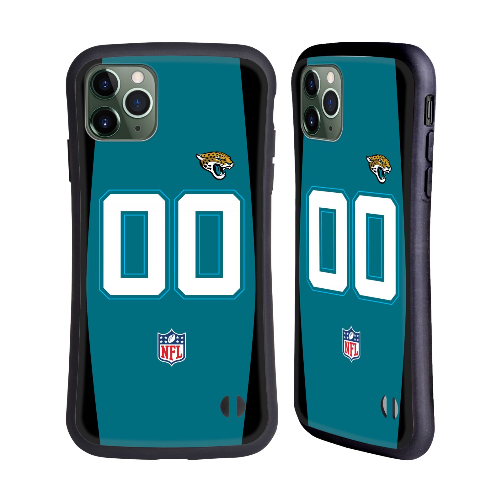 CUSTOMISED NFL JACKSONVILLE JAGUARS HYBRID CASE FOR APPLE iPHONES PHONES - Picture 9 of 9