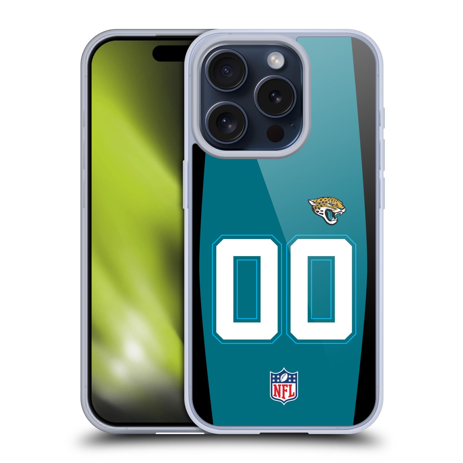 CUSTOM PERSONALIZED NFL JACKSONVILLE JAGUARS GEL CASE FOR APPLE iPHONE PHONES