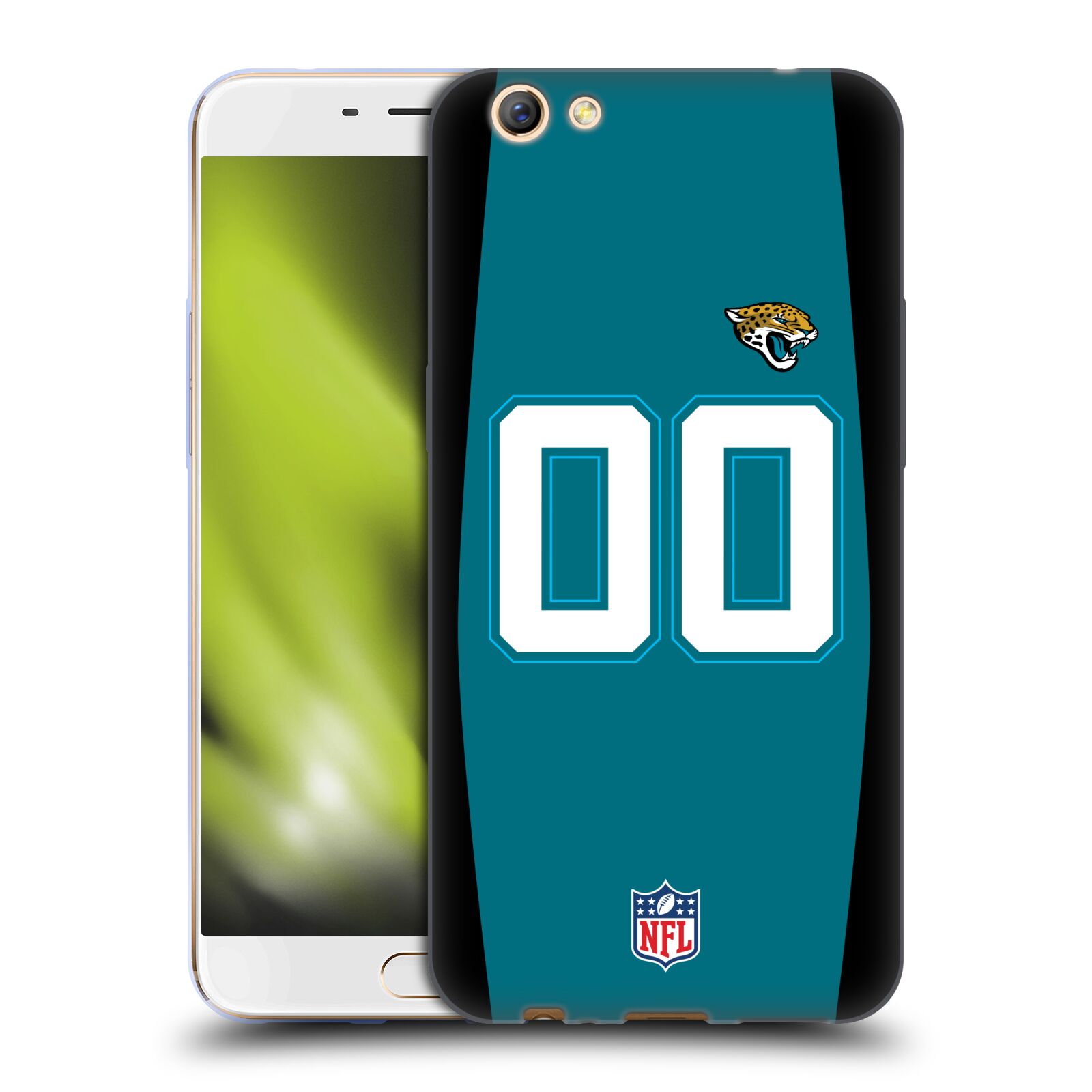 CUSTOM CUSTOMIZED PERSONALIZED NFL JACKSONVILLE JAGUARS GEL CASE FOR OPPO PHONES