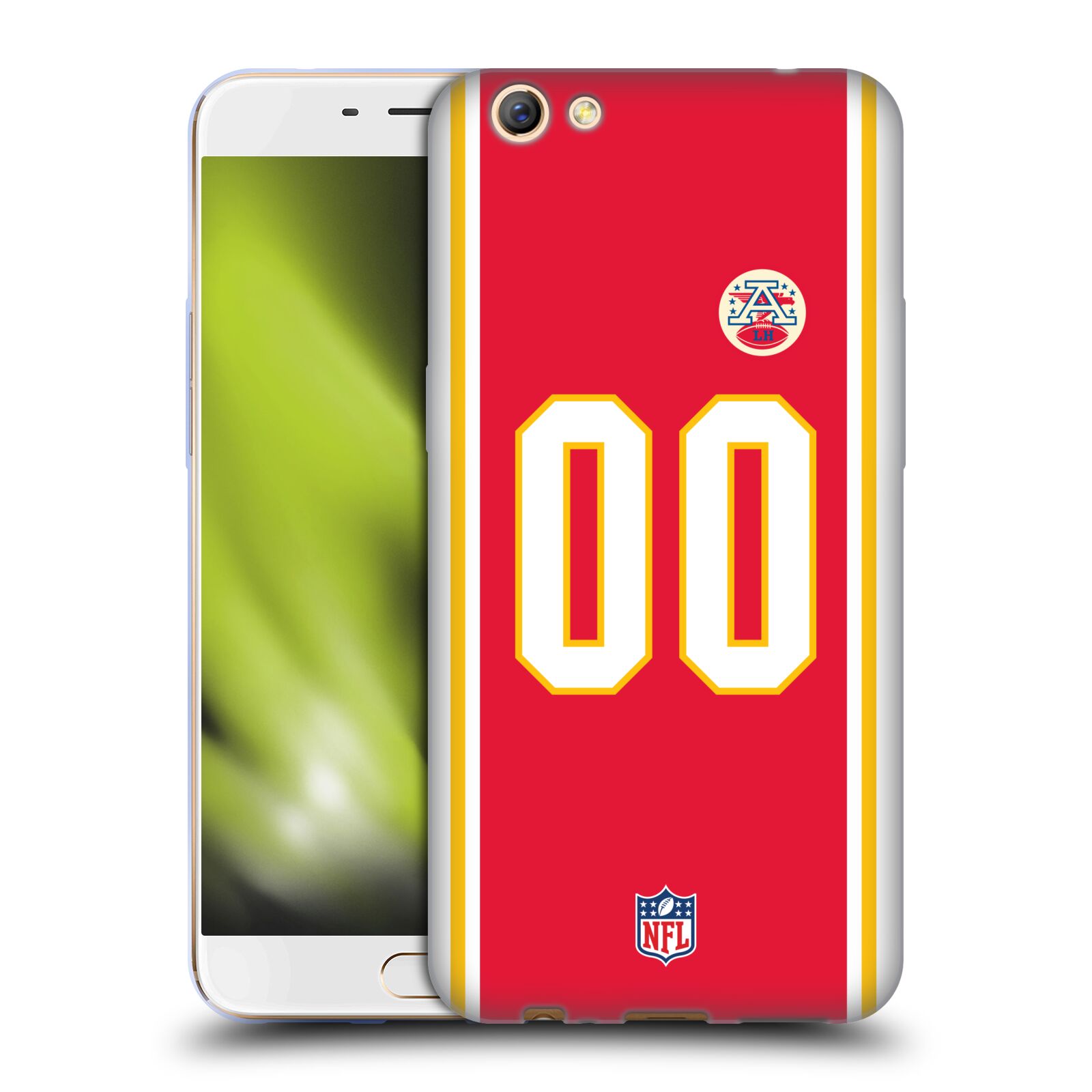 CUSTOM CUSTOMIZED PERSONALIZED NFL KANSAS CITY CHIEFS GEL CASE FOR OPPO PHONES