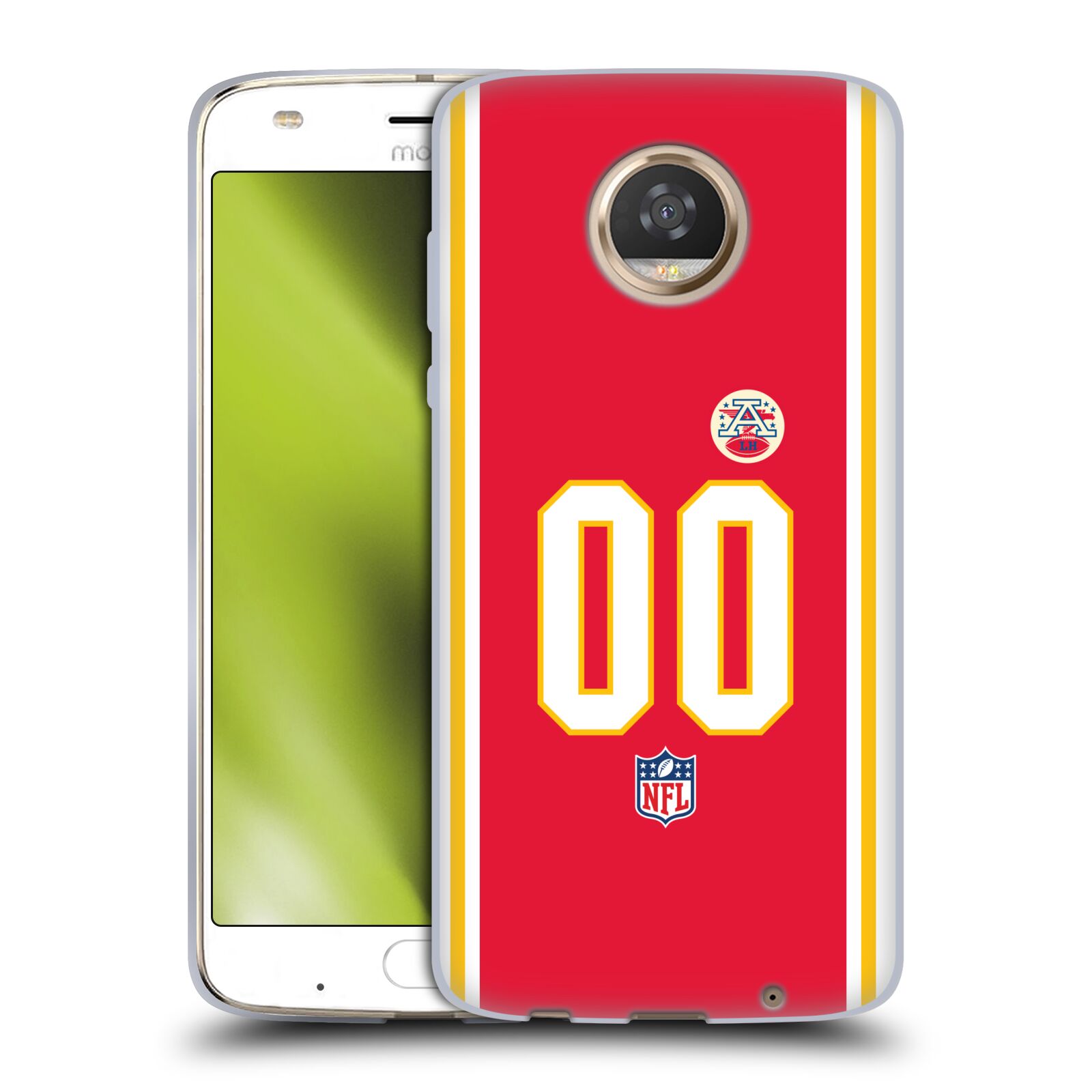 CUSTOM PERSONALIZED NFL KANSAS CITY CHIEFS SOFT GEL CASE FOR MOTOROLA PHONES