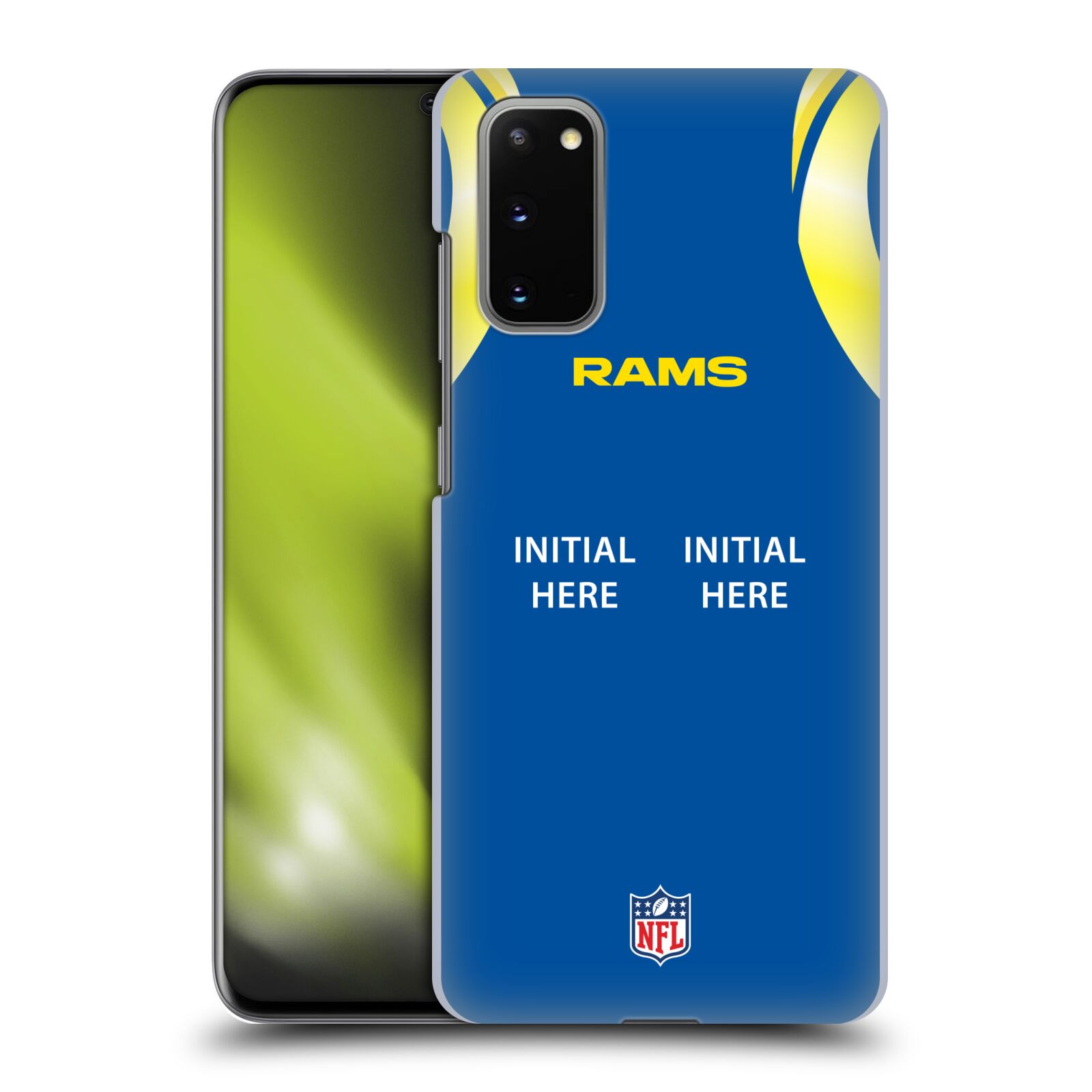 CUSTOM CUSTOMIZED PERSONALIZED NFL LOS ANGELES RAMS CASE FOR SAMSUNG PHONES 1