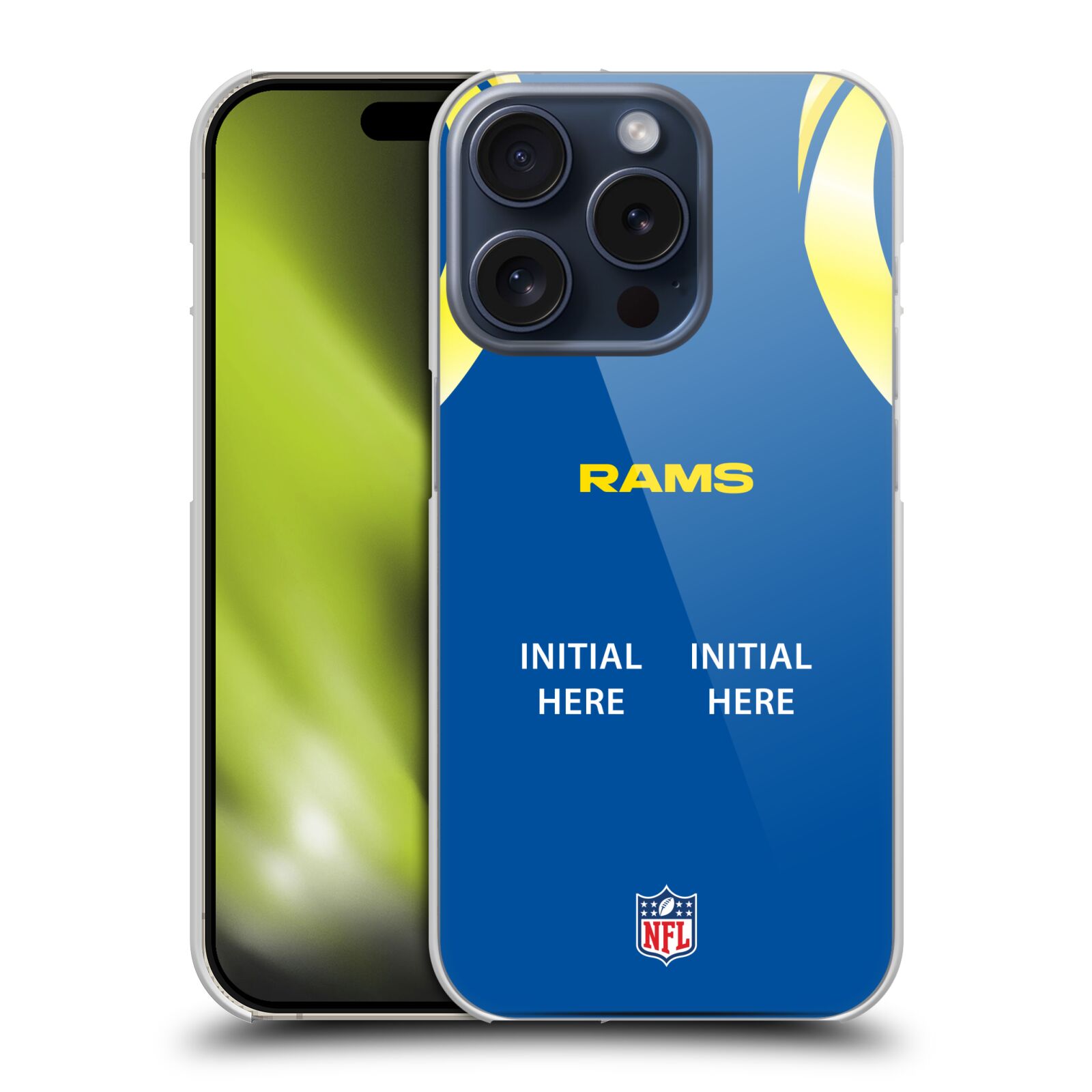 CUSTOM CUSTOMIZED PERSONALIZED NFL LOS ANGELES RAMS CASE FOR APPLE iPHONE PHONES