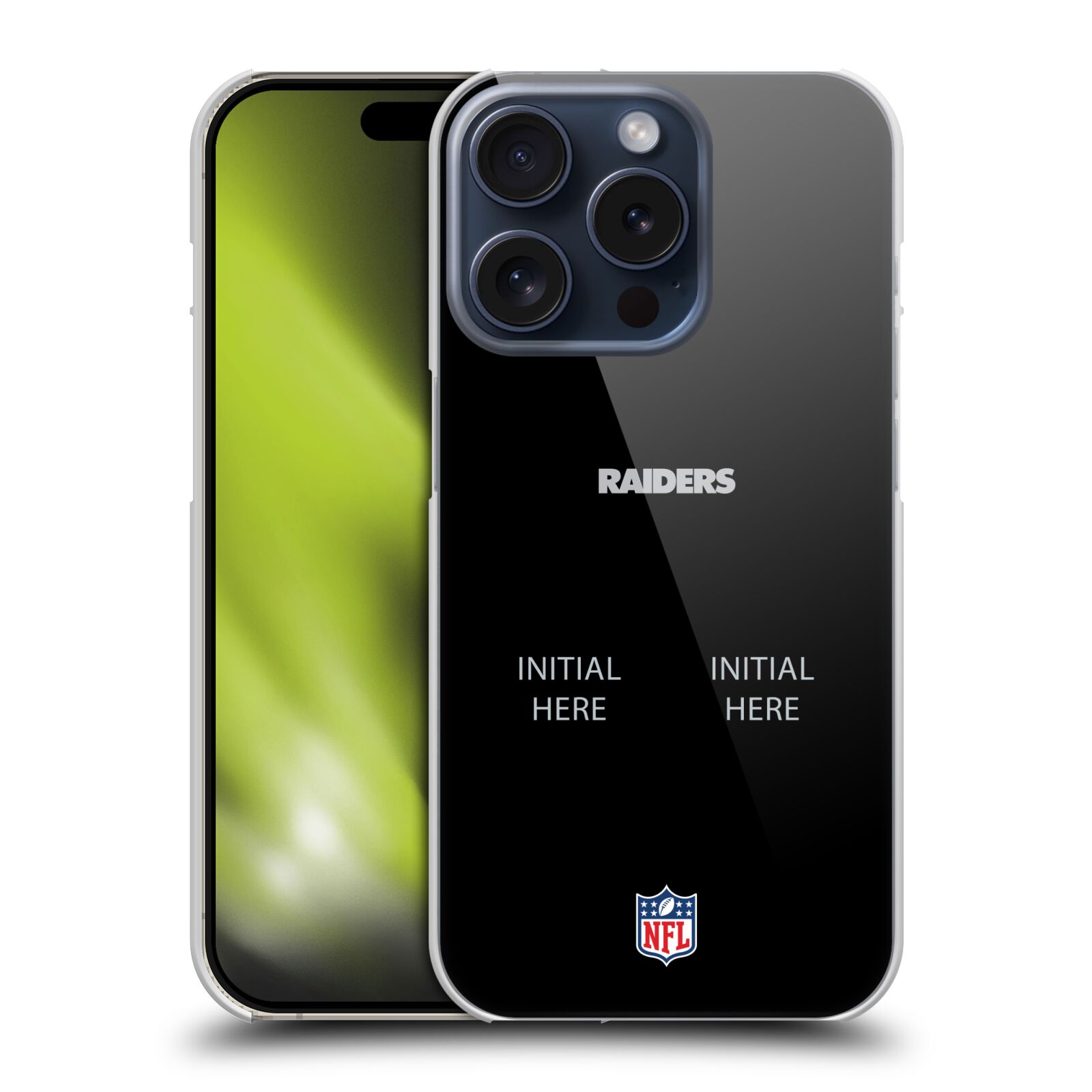 CUSTOM PERSONALIZED NFL LAS VEGAS RAIDERS HARD BACK CASE FOR APPLE iPHONE PHONES