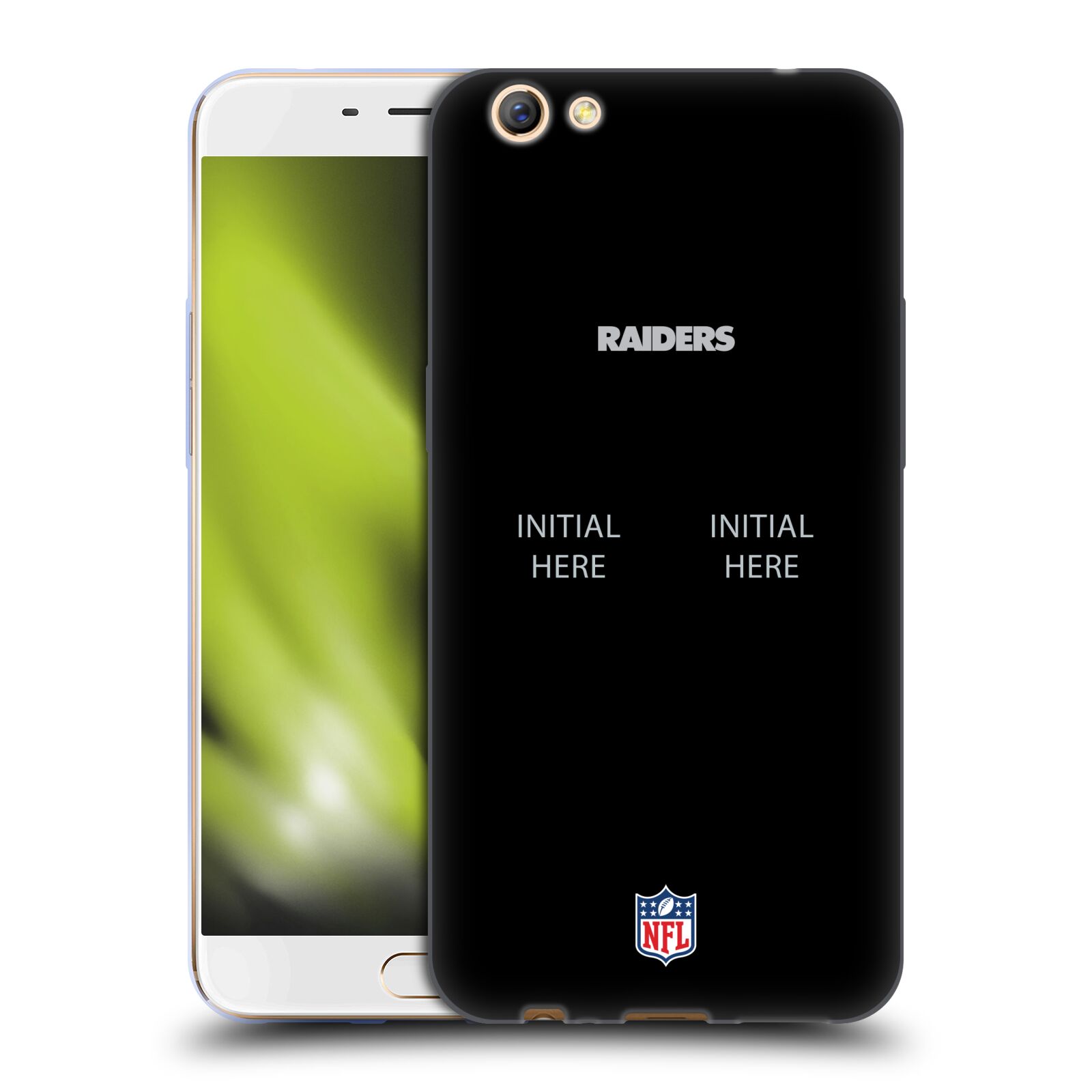 CUSTOM CUSTOMIZED PERSONALIZED NFL LAS VEGAS RAIDERS GEL CASE FOR OPPO PHONES