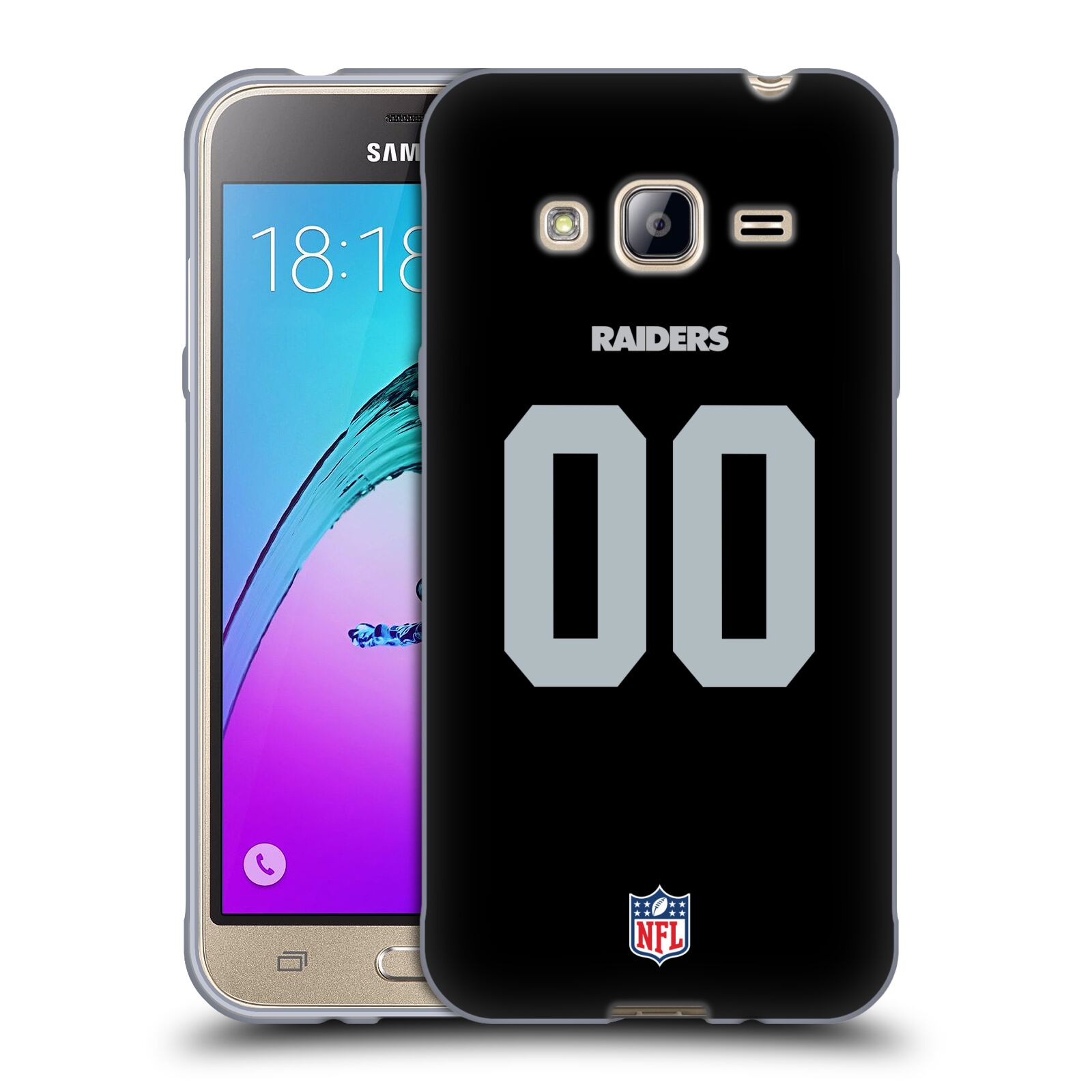 CUSTOM PERSONALIZED NFL LAS VEGAS RAIDERS SOFT GEL CASE FOR SAMSUNG PHONES 3