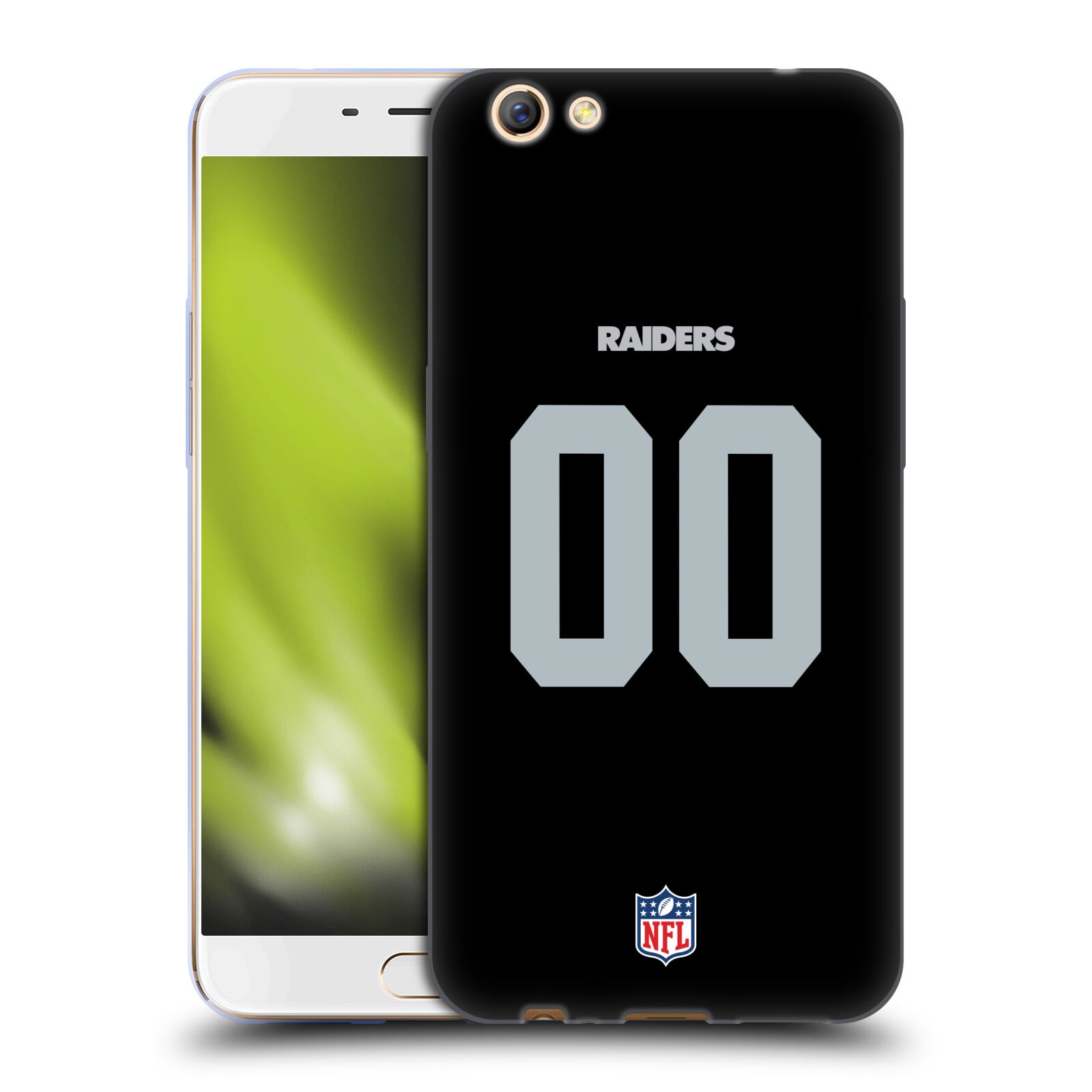 CUSTOM CUSTOMIZED PERSONALIZED NFL LAS VEGAS RAIDERS GEL CASE FOR OPPO PHONES