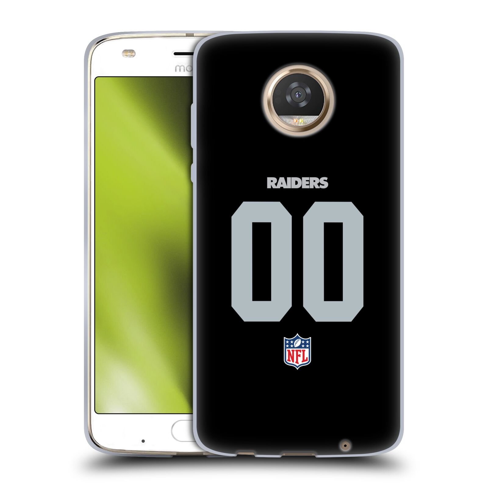 CUSTOM PERSONALIZED NFL LAS VEGAS RAIDERS SOFT GEL CASE FOR MOTOROLA PHONES 2