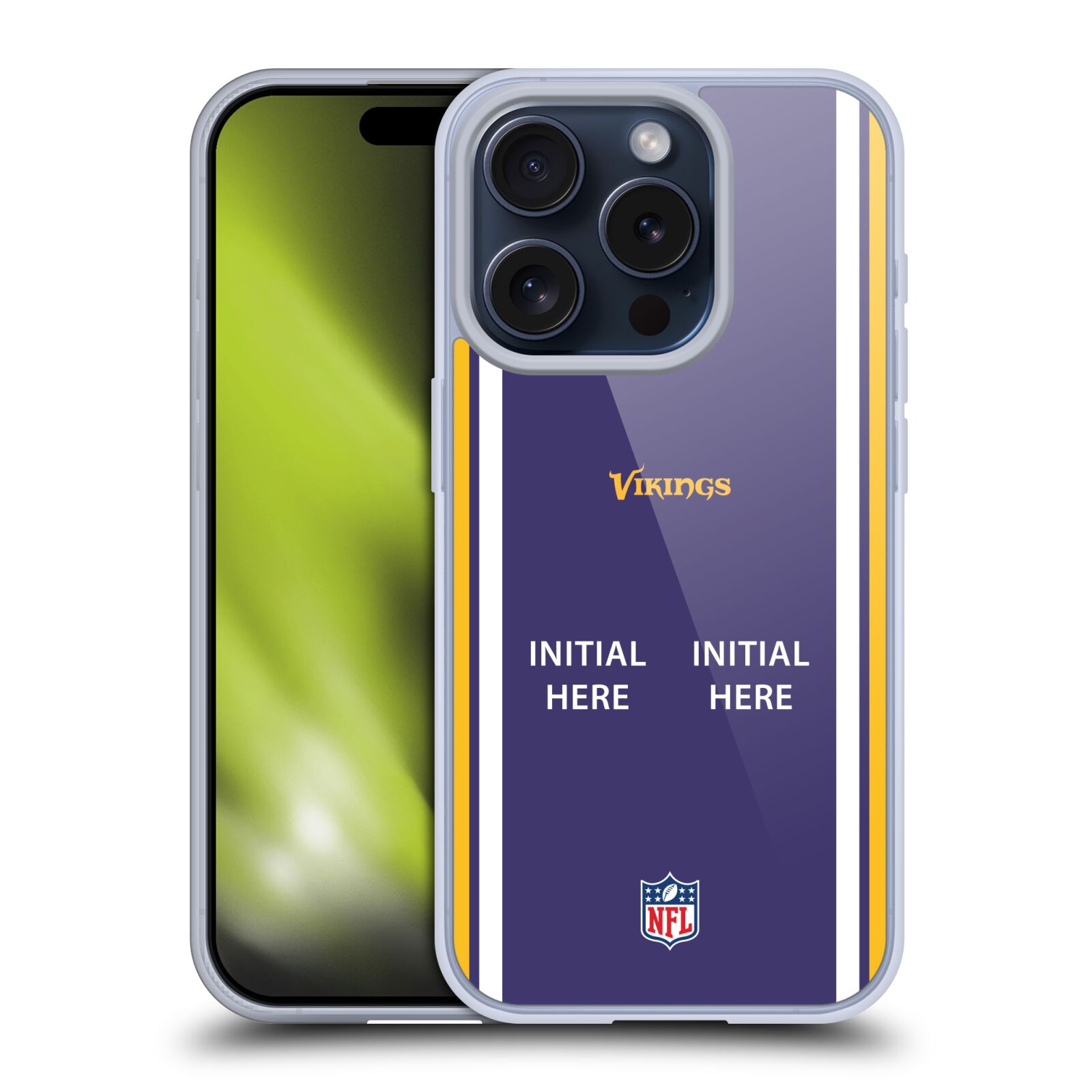 CUSTOM PERSONALIZED NFL MINNESOTA VIKINGS SOFT GEL CASE FOR APPLE iPHONE PHONES