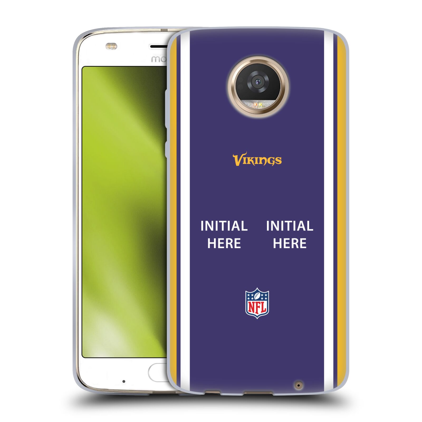 CUSTOM PERSONALIZED NFL MINNESOTA VIKINGS SOFT GEL CASE FOR MOTOROLA PHONES 2