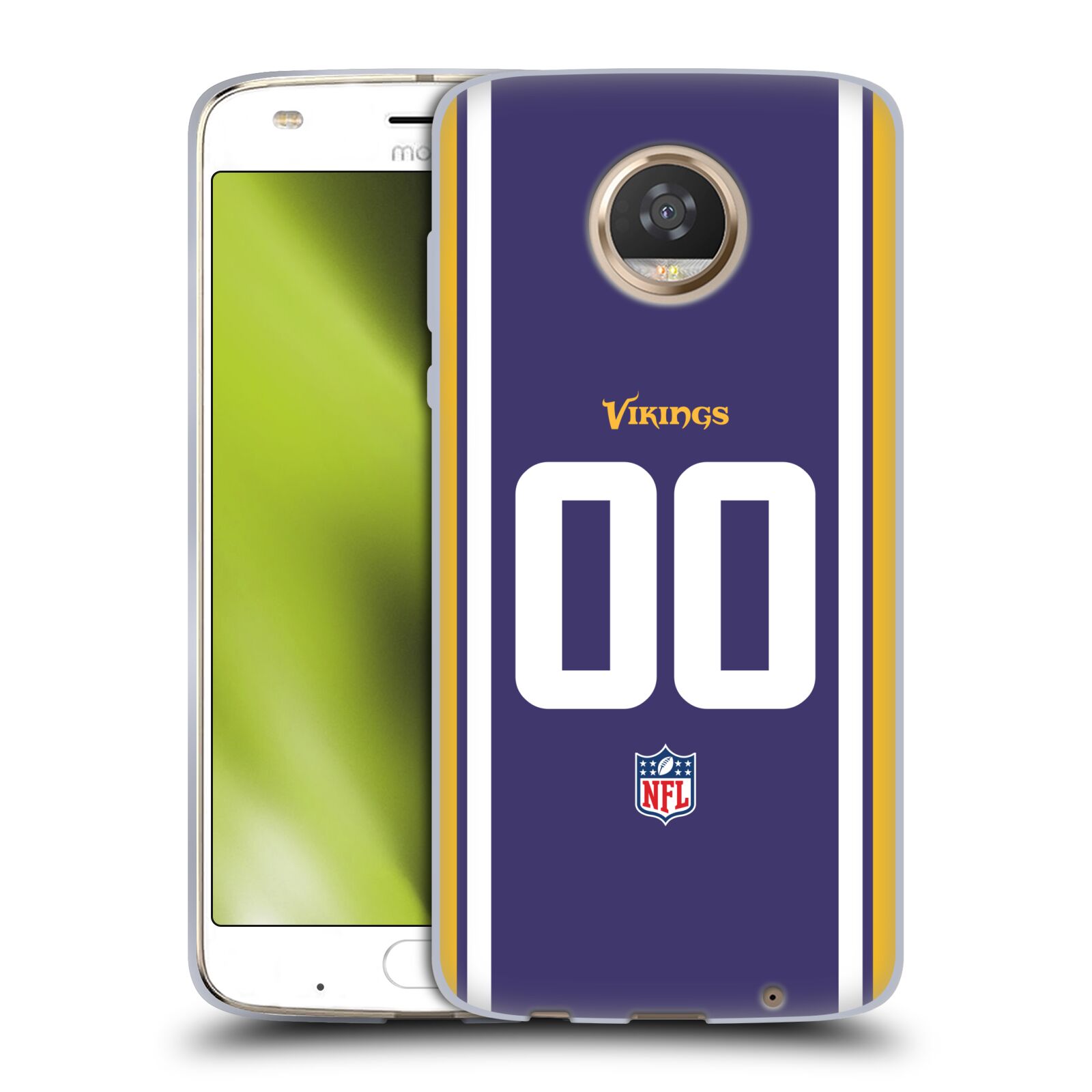 CUSTOM PERSONALIZED NFL MINNESOTA VIKINGS SOFT GEL CASE FOR MOTOROLA PHONES 2