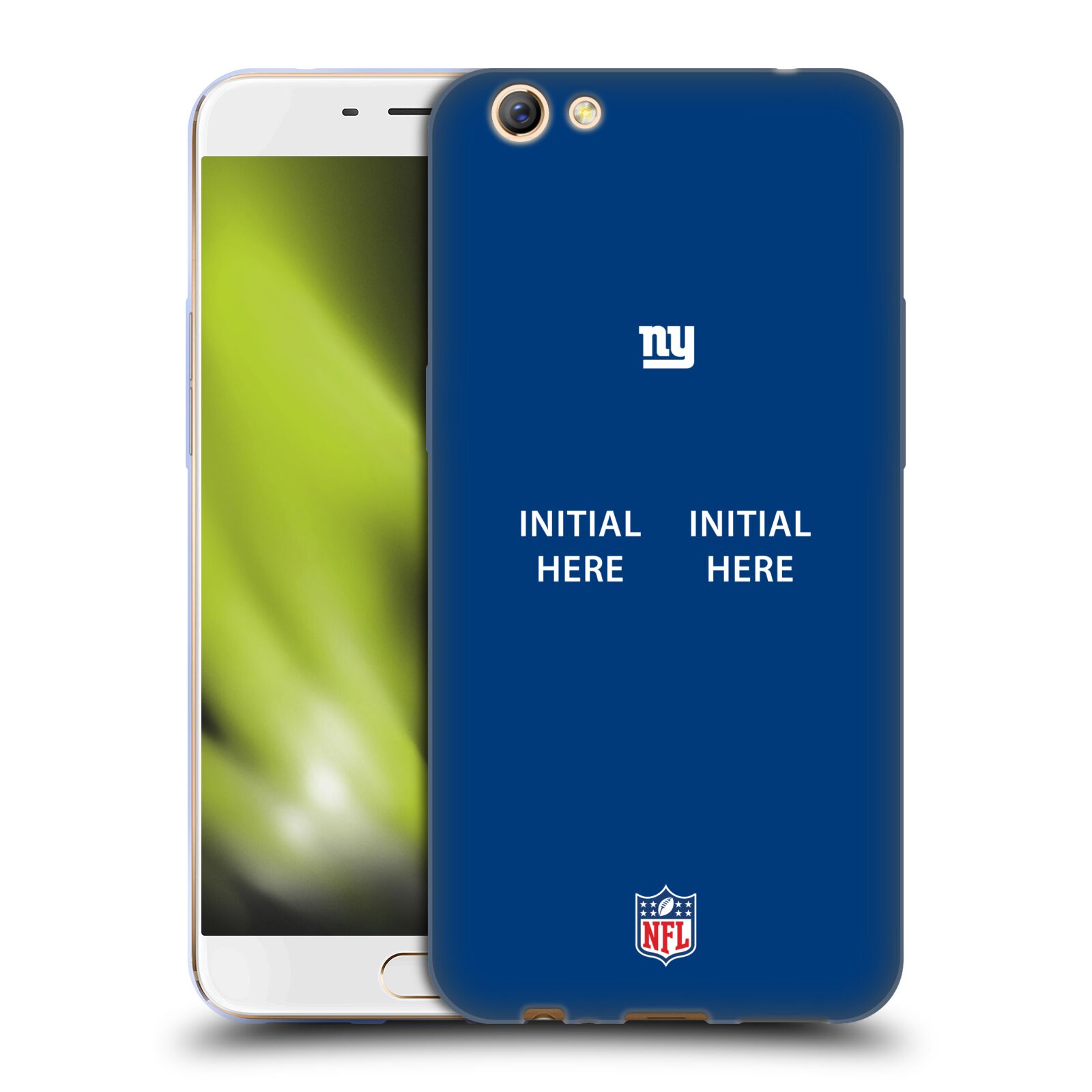 CUSTOM CUSTOMIZED PERSONALIZED NFL NEW YORK GIANTS SOFT GEL CASE FOR OPPO PHONES