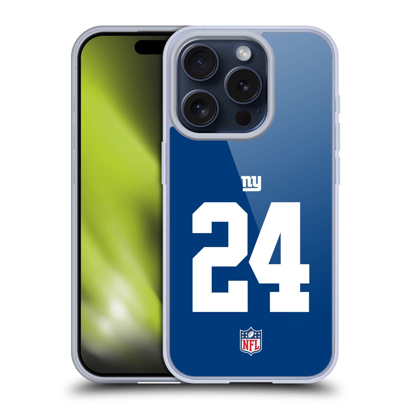 CUSTOM PERSONALIZED NFL NEW YORK GIANTS SOFT GEL CASE FOR APPLE iPHONE PHONES