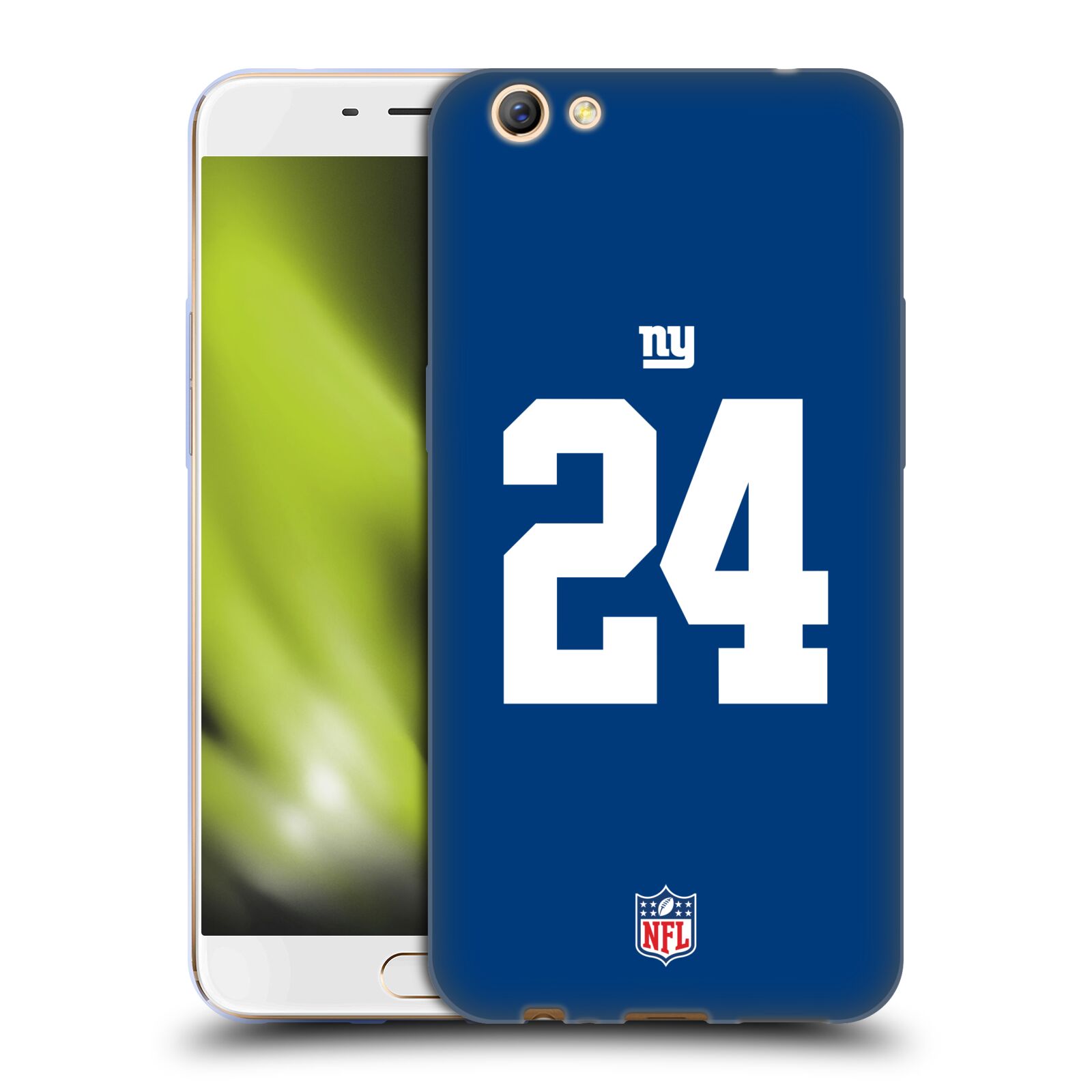 CUSTOM CUSTOMIZED PERSONALIZED NFL NEW YORK GIANTS SOFT GEL CASE FOR OPPO PHONES