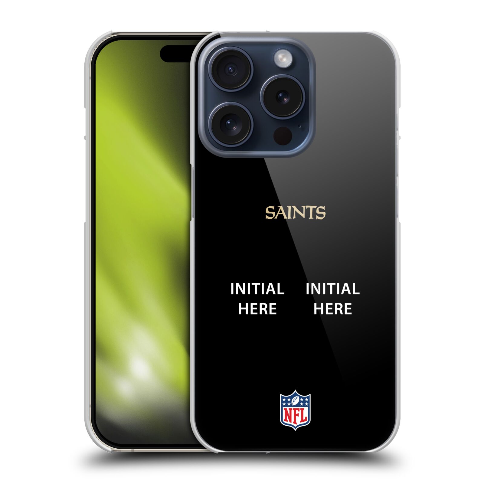 CUSTOM PERSONALIZED NFL NEW ORLEANS SAINTS BACK CASE FOR APPLE iPHONE PHONES