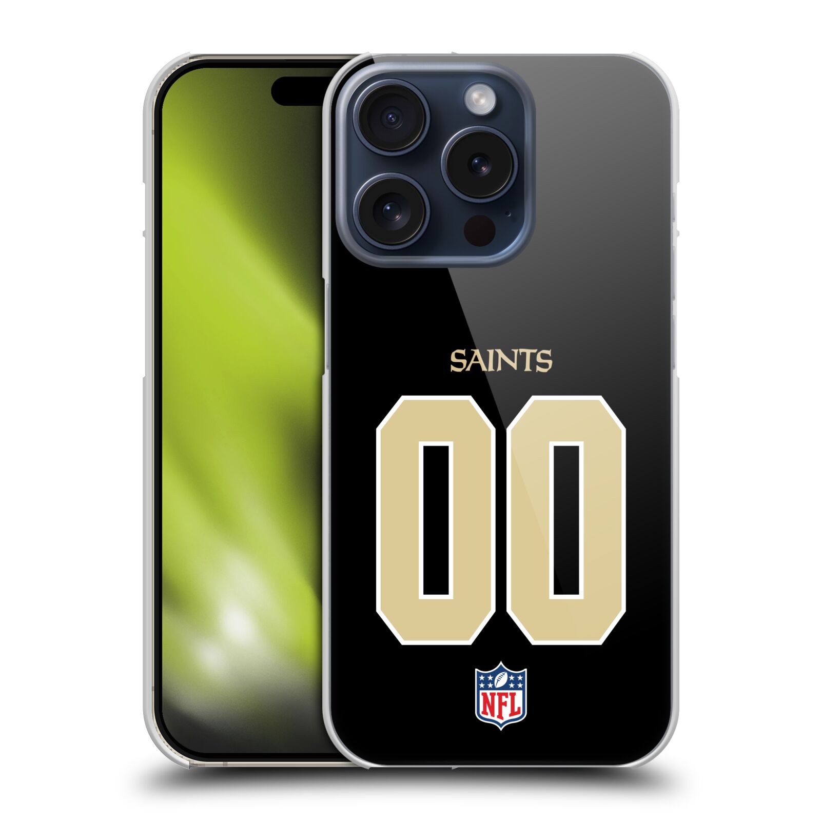 CUSTOM PERSONALIZED NFL NEW ORLEANS SAINTS BACK CASE FOR APPLE iPHONE PHONES