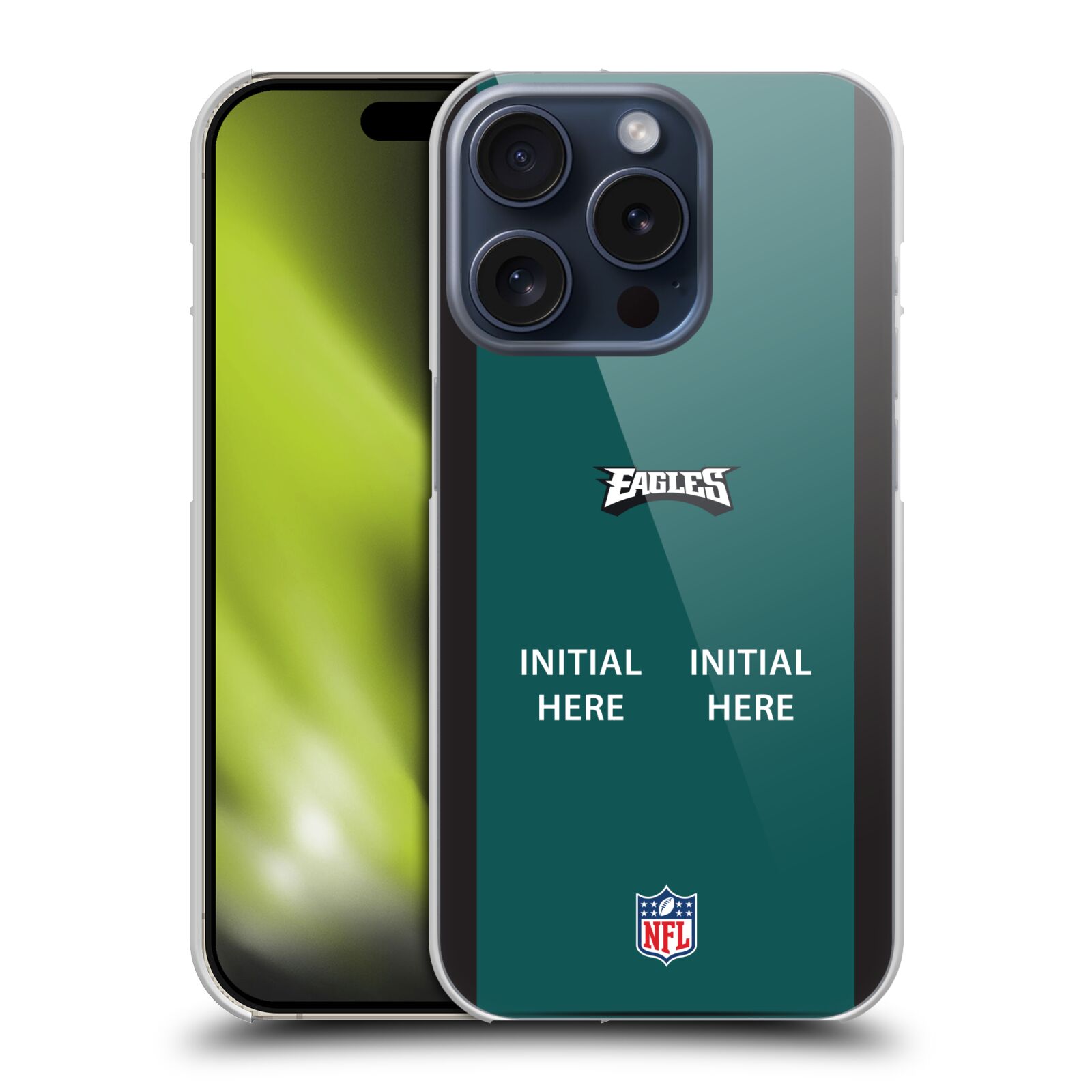 CUSTOM PERSONALIZED NFL PHILADELPHIA EAGLES BACK CASE FOR APPLE iPHONE PHONES