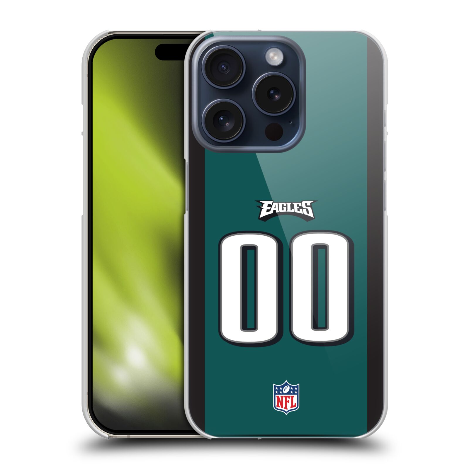 CUSTOM PERSONALIZED NFL PHILADELPHIA EAGLES BACK CASE FOR APPLE iPHONE PHONES