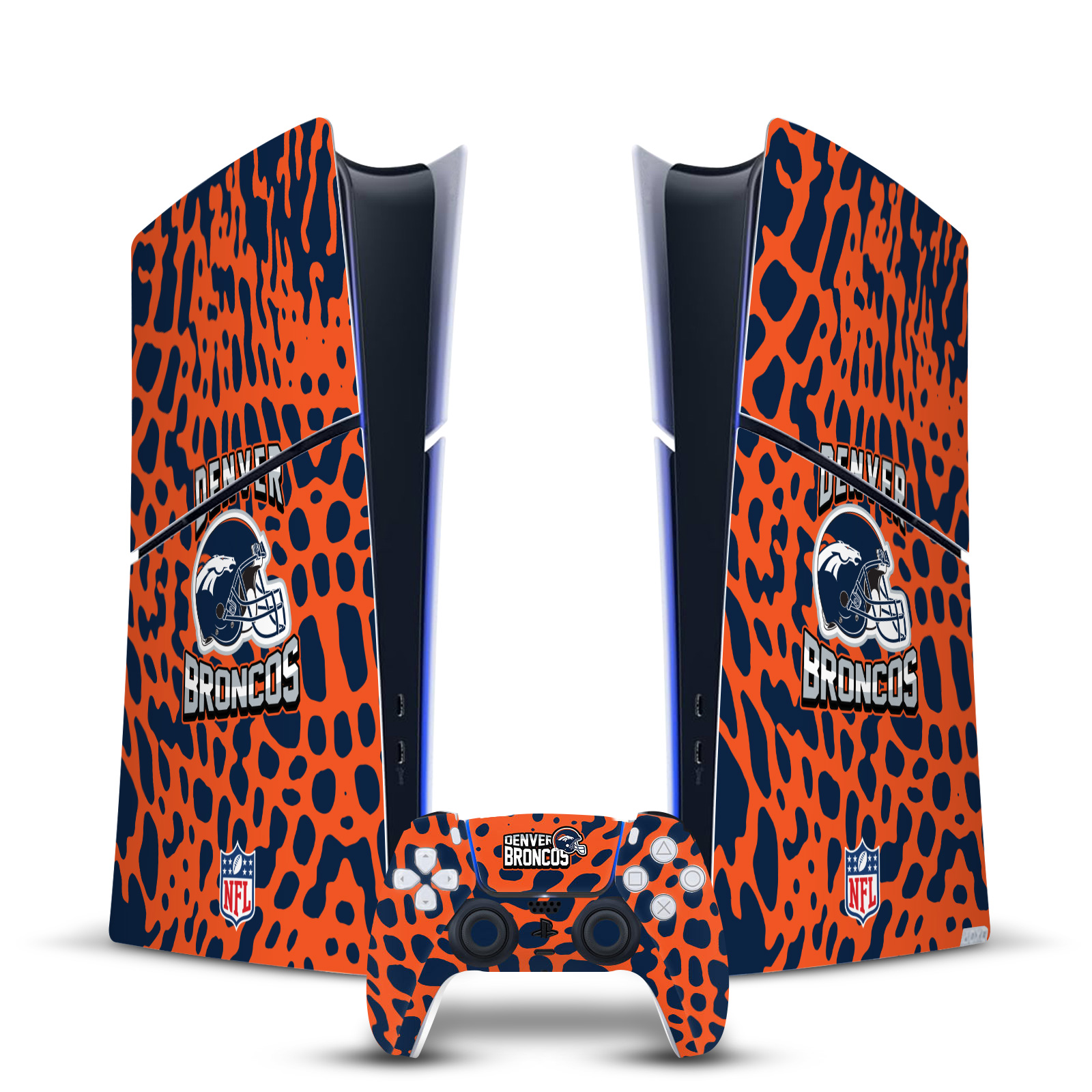 OFFICIAL NFL DENVER BRONCOS VINYL SKIN FOR PS5 SLIM DIGITAL CONSOLE & CONTROLLER