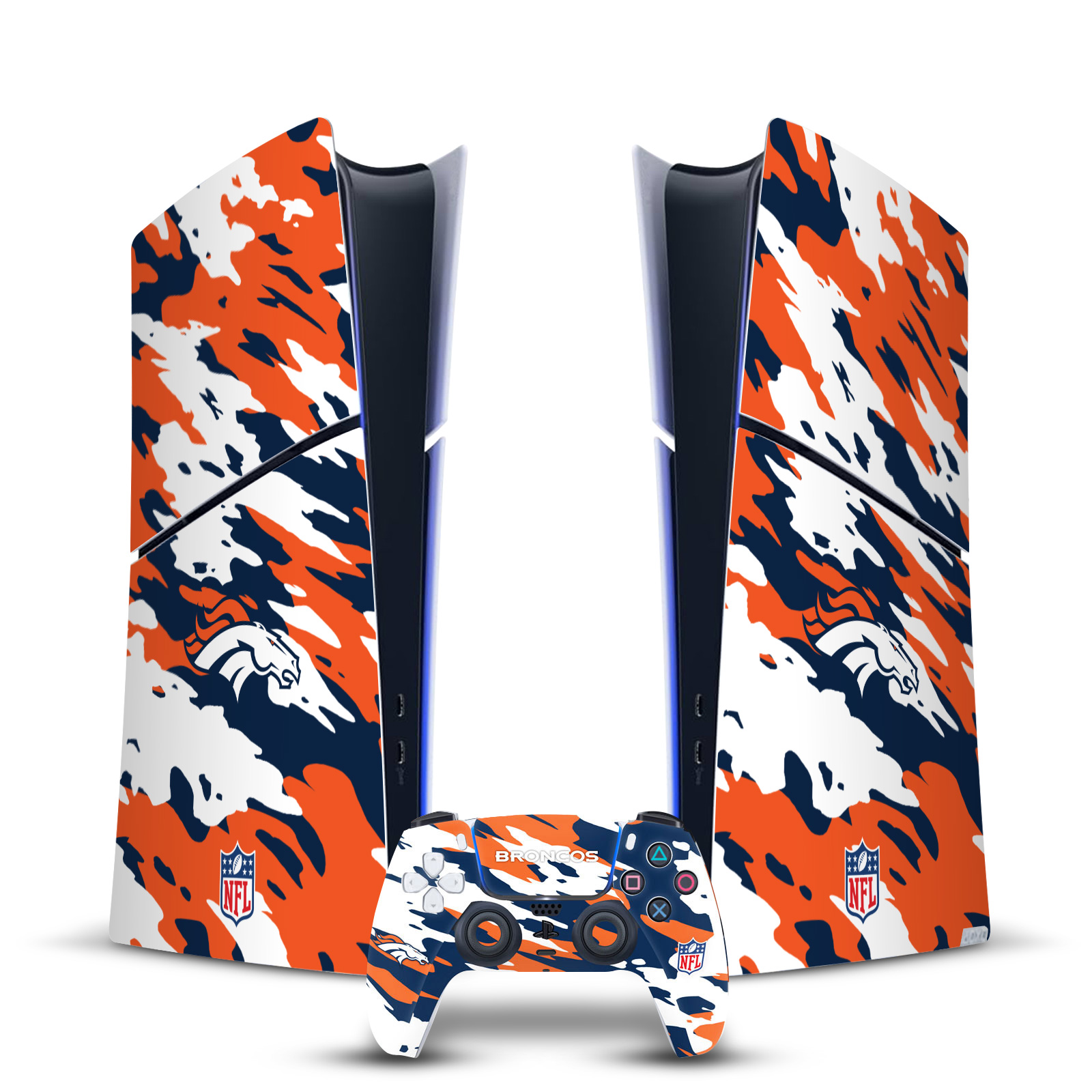 OFFICIAL NFL DENVER BRONCOS VINYL SKIN FOR PS5 SLIM DIGITAL CONSOLE & CONTROLLER