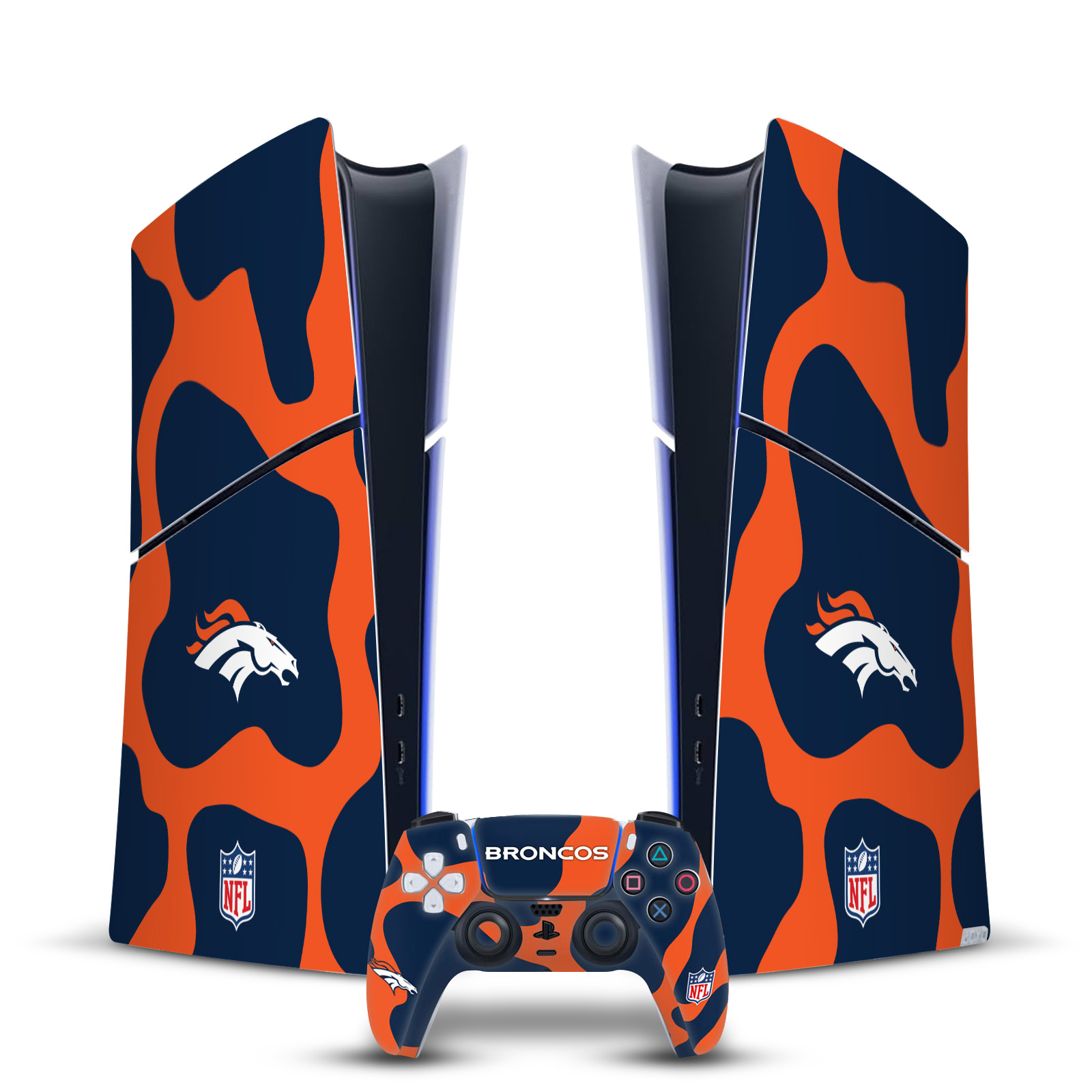 OFFICIAL NFL DENVER BRONCOS VINYL SKIN FOR PS5 SLIM DIGITAL CONSOLE & CONTROLLER