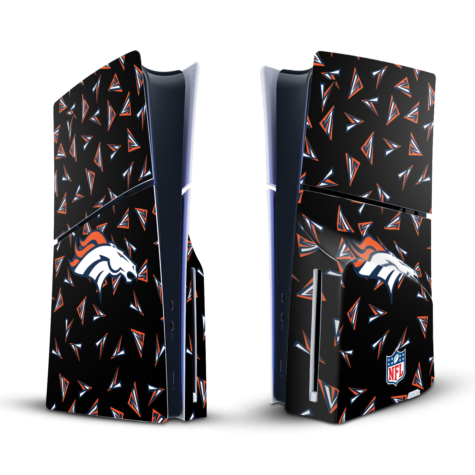 NFL DENVER BRONCOS VINYL SKIN DECAL FOR SONY PS5 SLIM DISC EDITION CONSOLE