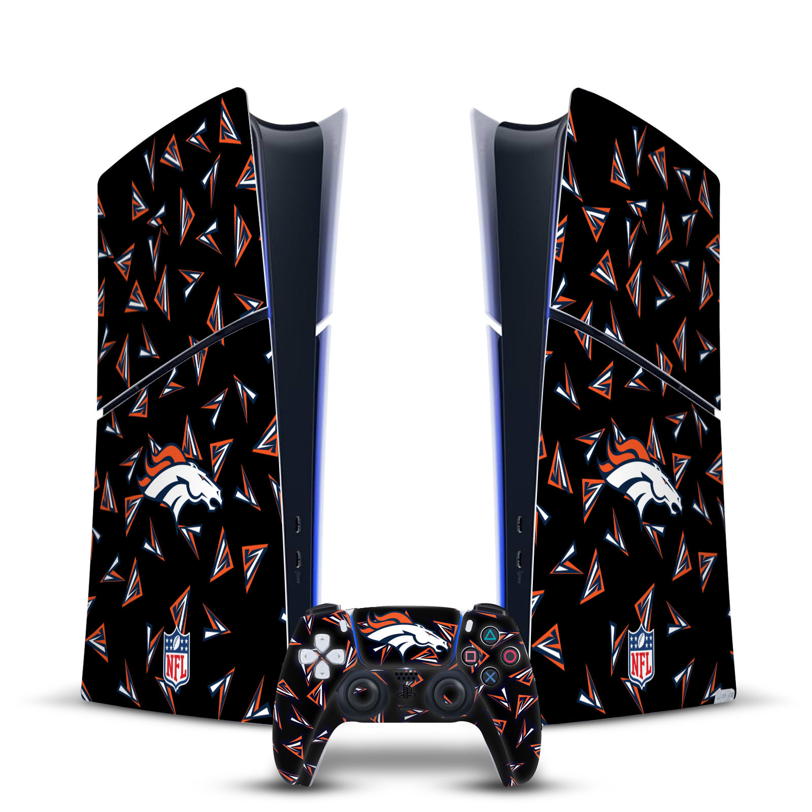 OFFICIAL NFL DENVER BRONCOS VINYL SKIN FOR PS5 SLIM DIGITAL CONSOLE & CONTROLLER