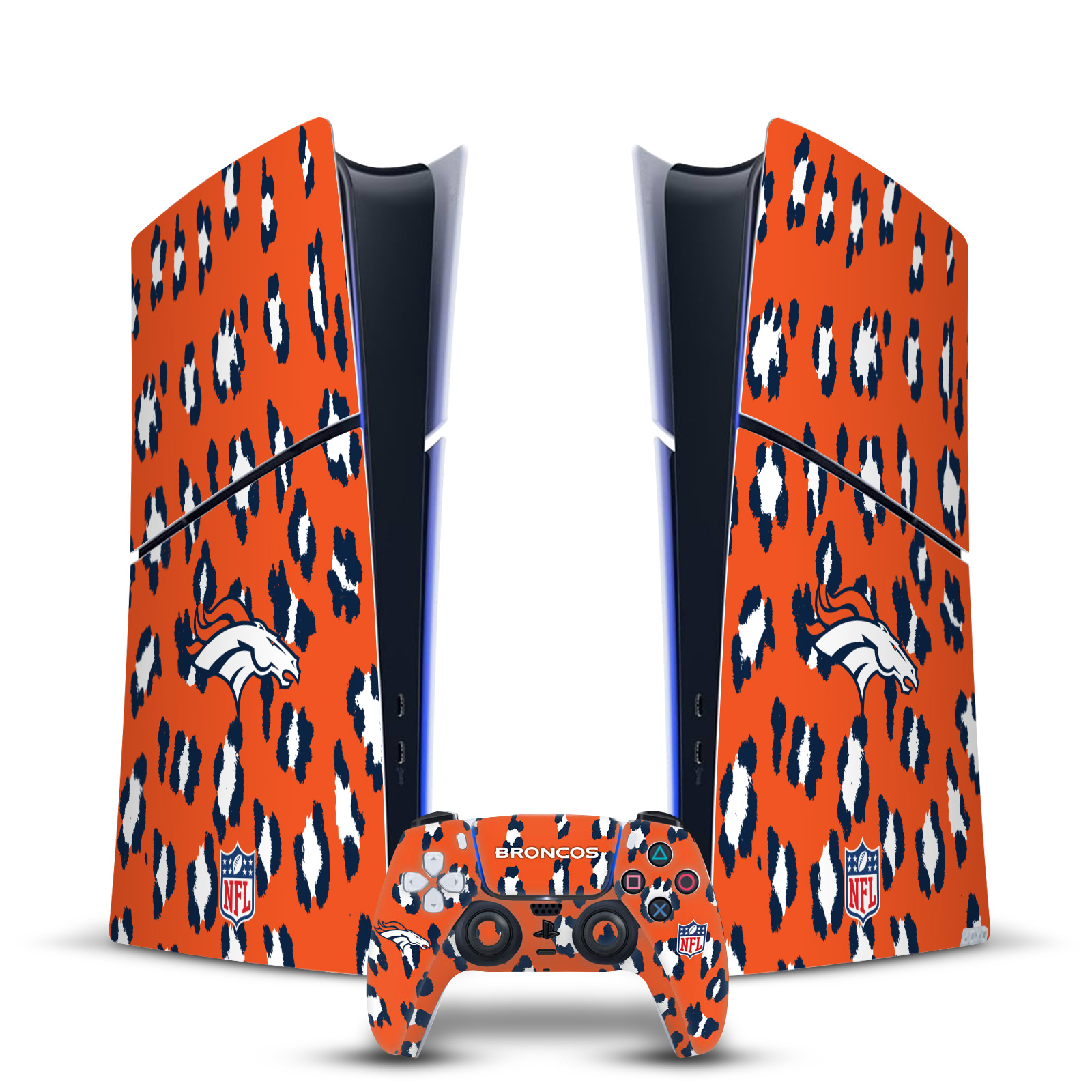 OFFICIAL NFL DENVER BRONCOS VINYL SKIN FOR PS5 SLIM DIGITAL CONSOLE & CONTROLLER