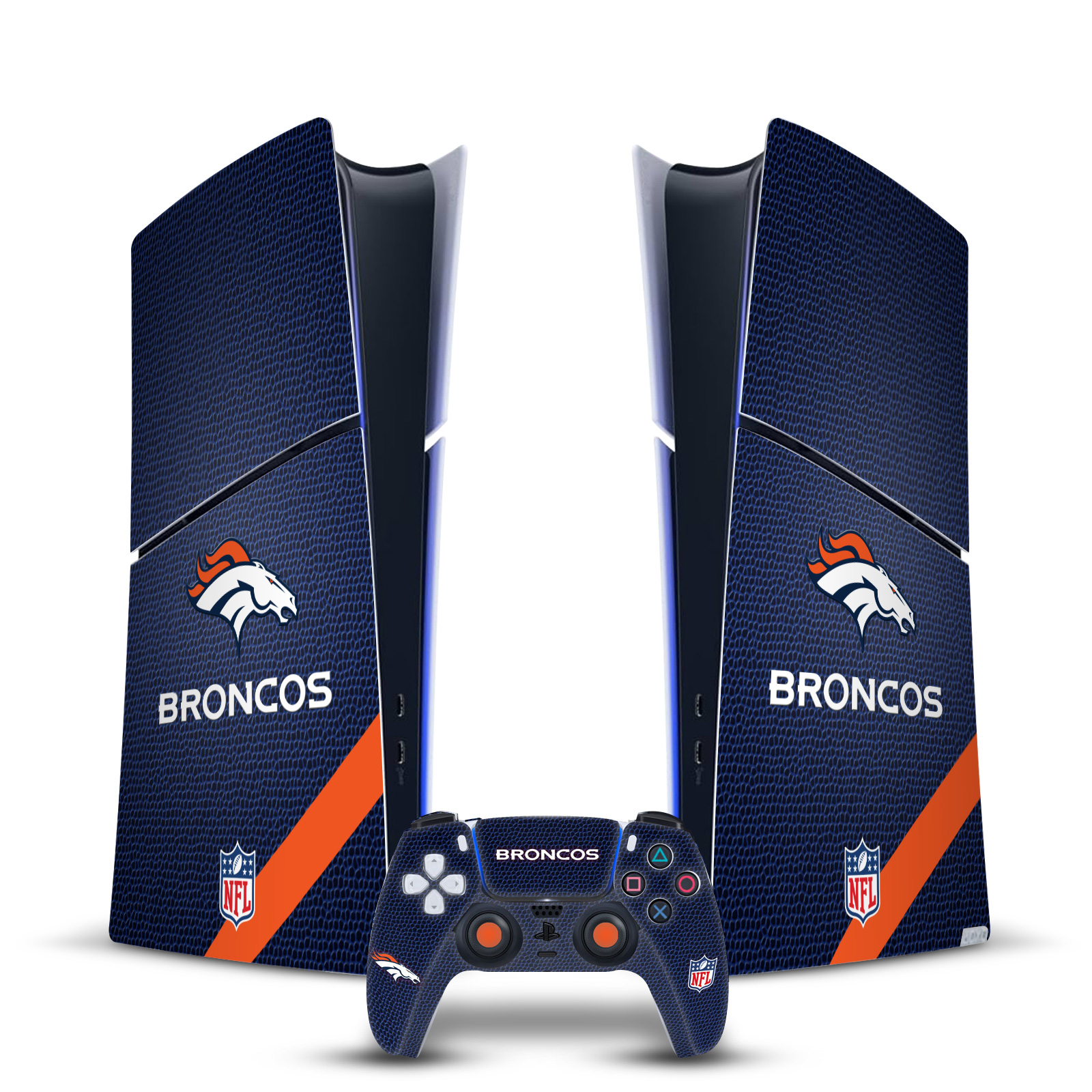 OFFICIAL NFL DENVER BRONCOS VINYL SKIN FOR PS5 SLIM DIGITAL CONSOLE & CONTROLLER