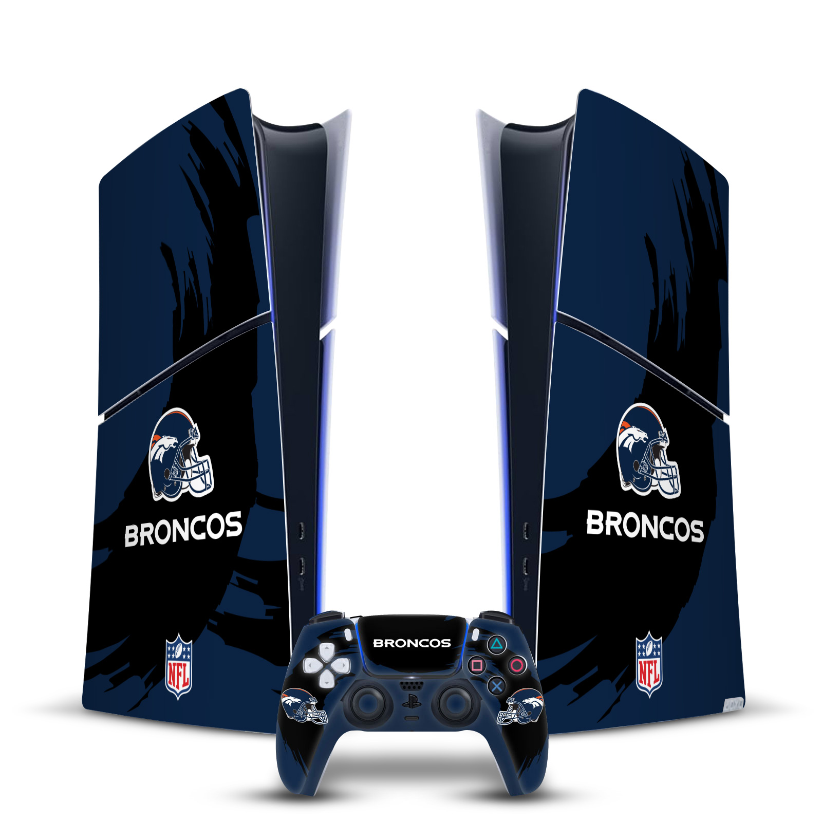 OFFICIAL NFL DENVER BRONCOS VINYL SKIN FOR PS5 SLIM DIGITAL CONSOLE & CONTROLLER